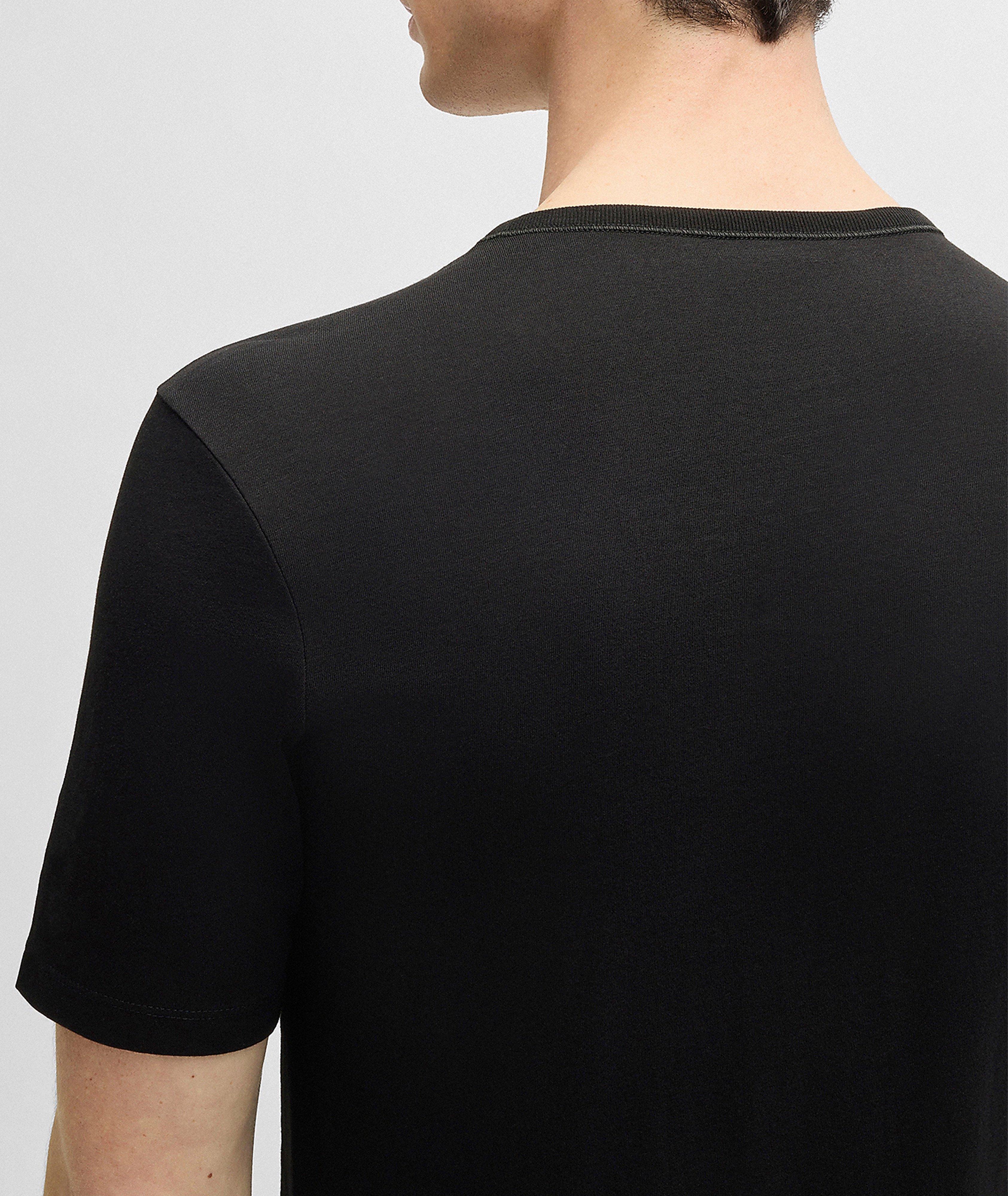 Lot de trois t-shirts coton logo brodé image 4