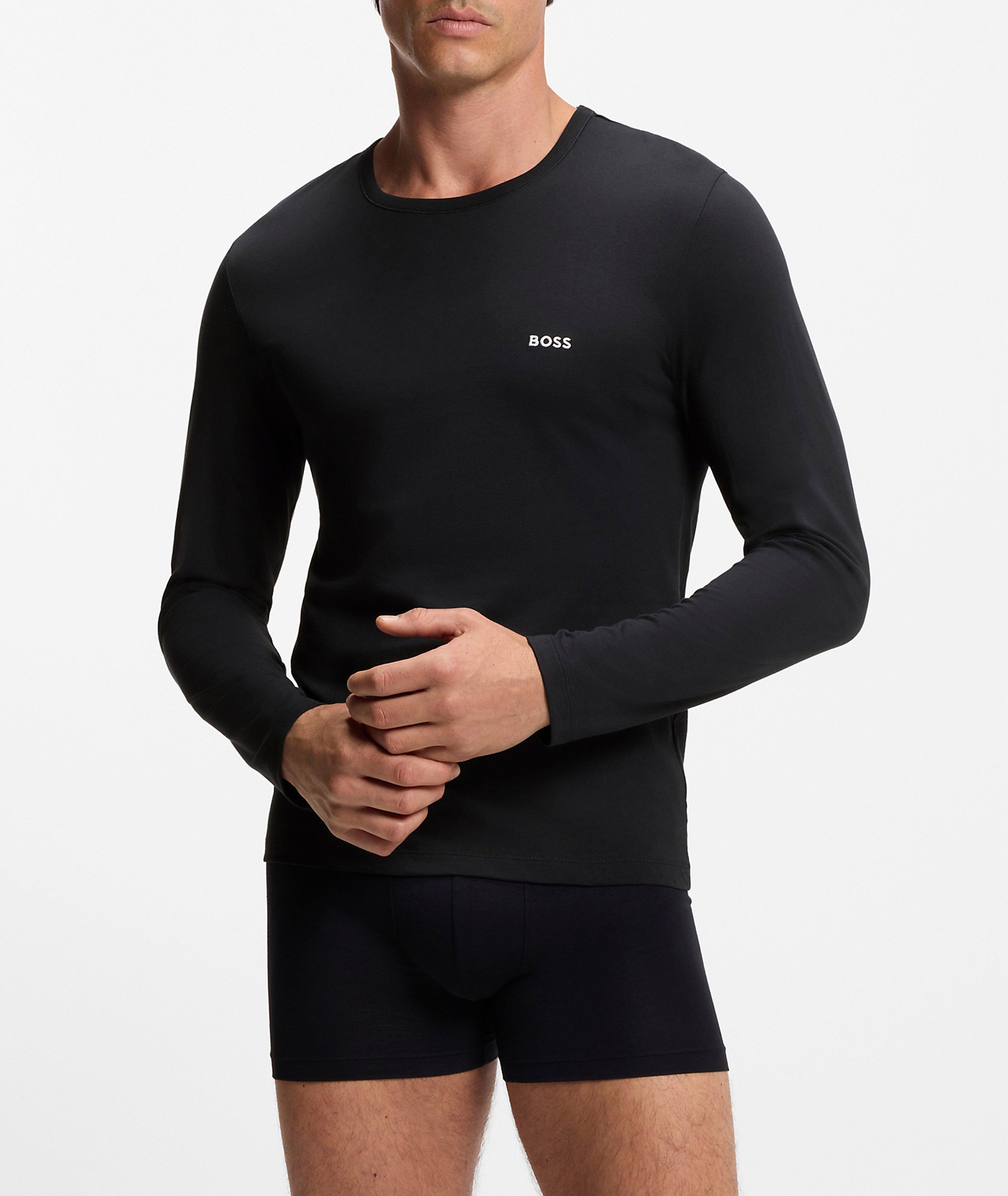 Lot de trois t-shirts manches longues logo image 1