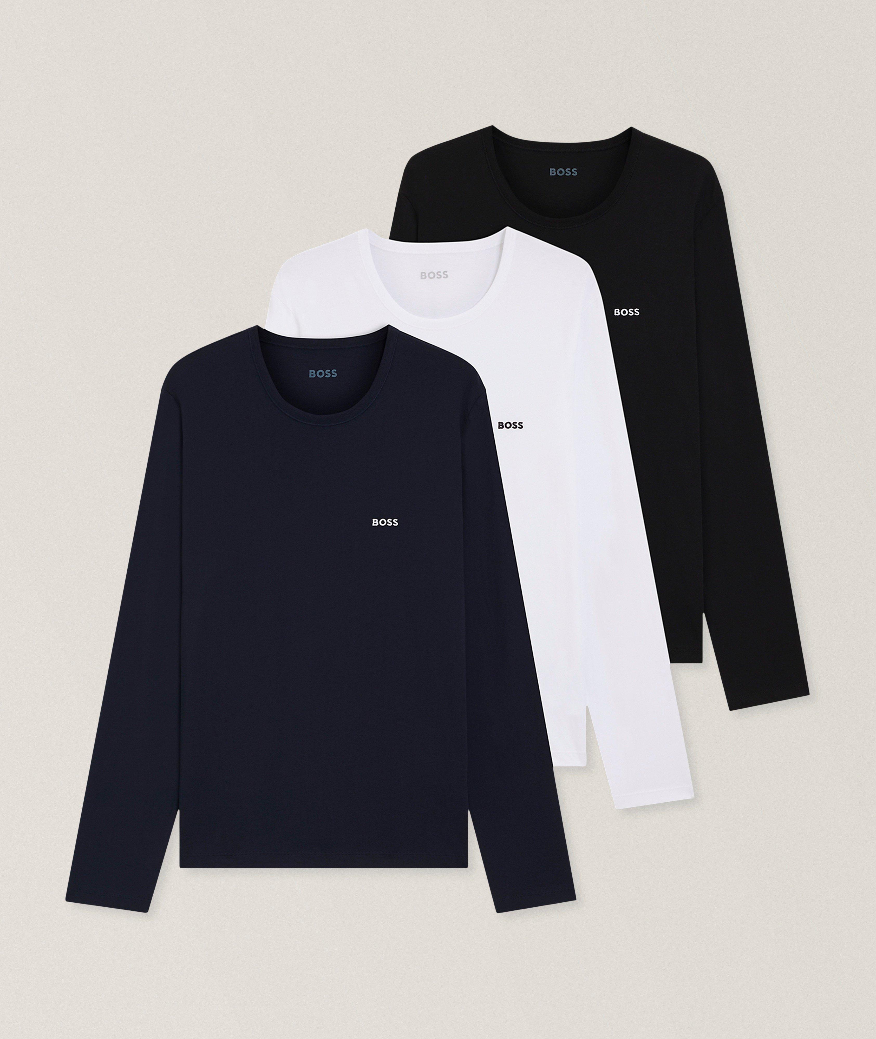 Lot de trois t-shirts manches longues logo image 0