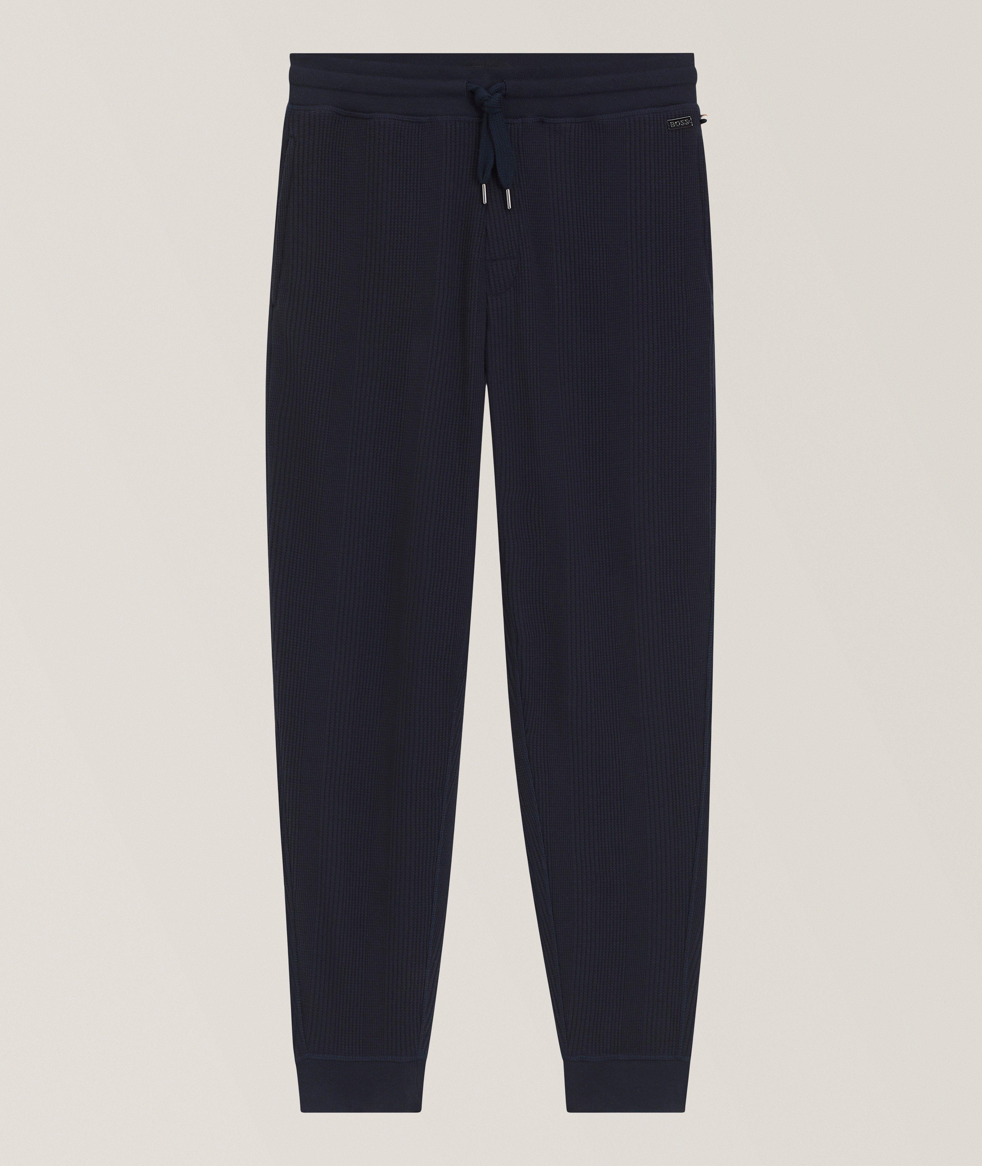Waffle Cotton-Blend Tracksuit Pants image 0