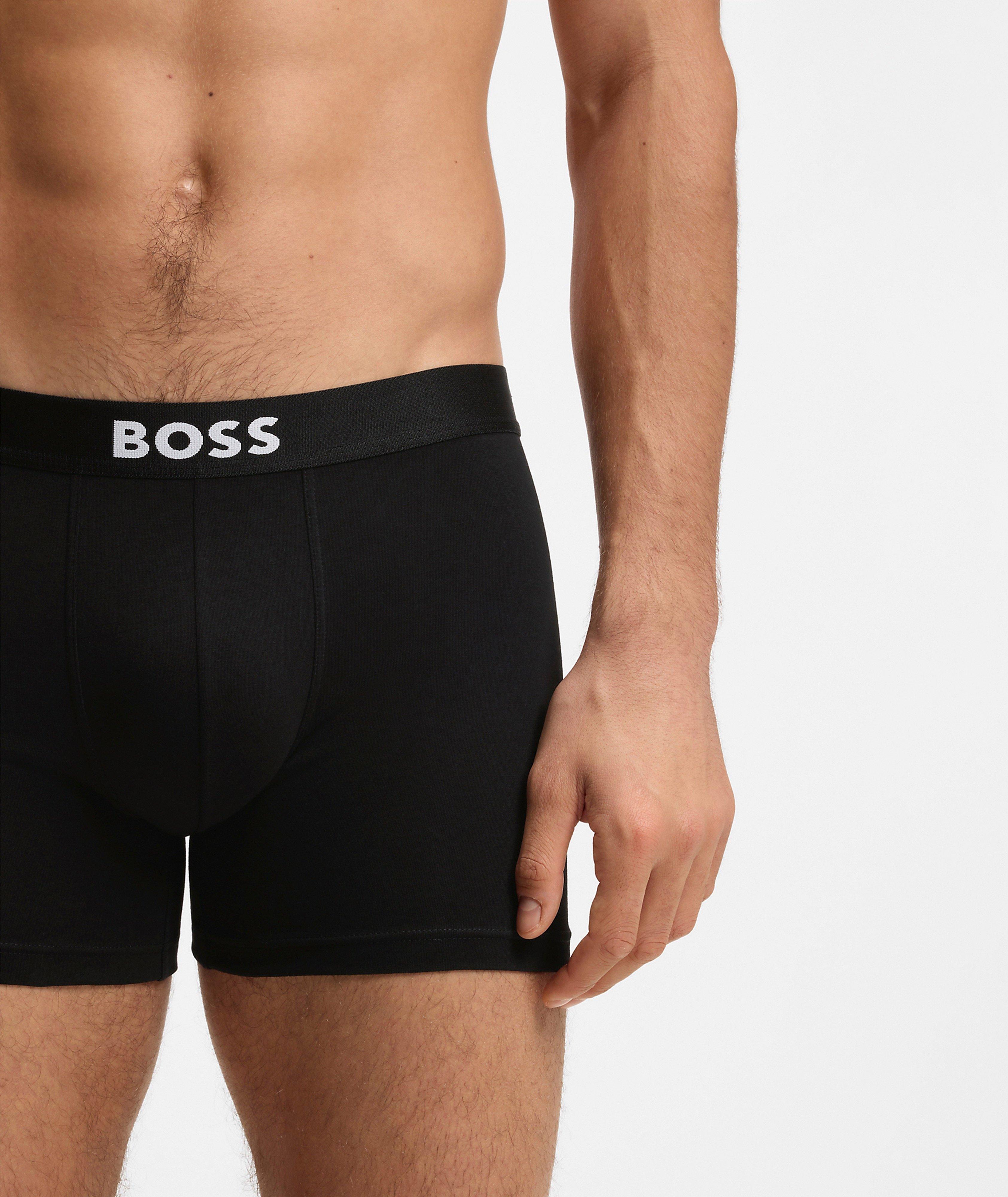 Three-Pack Stretch-Cotton Boxers image 2