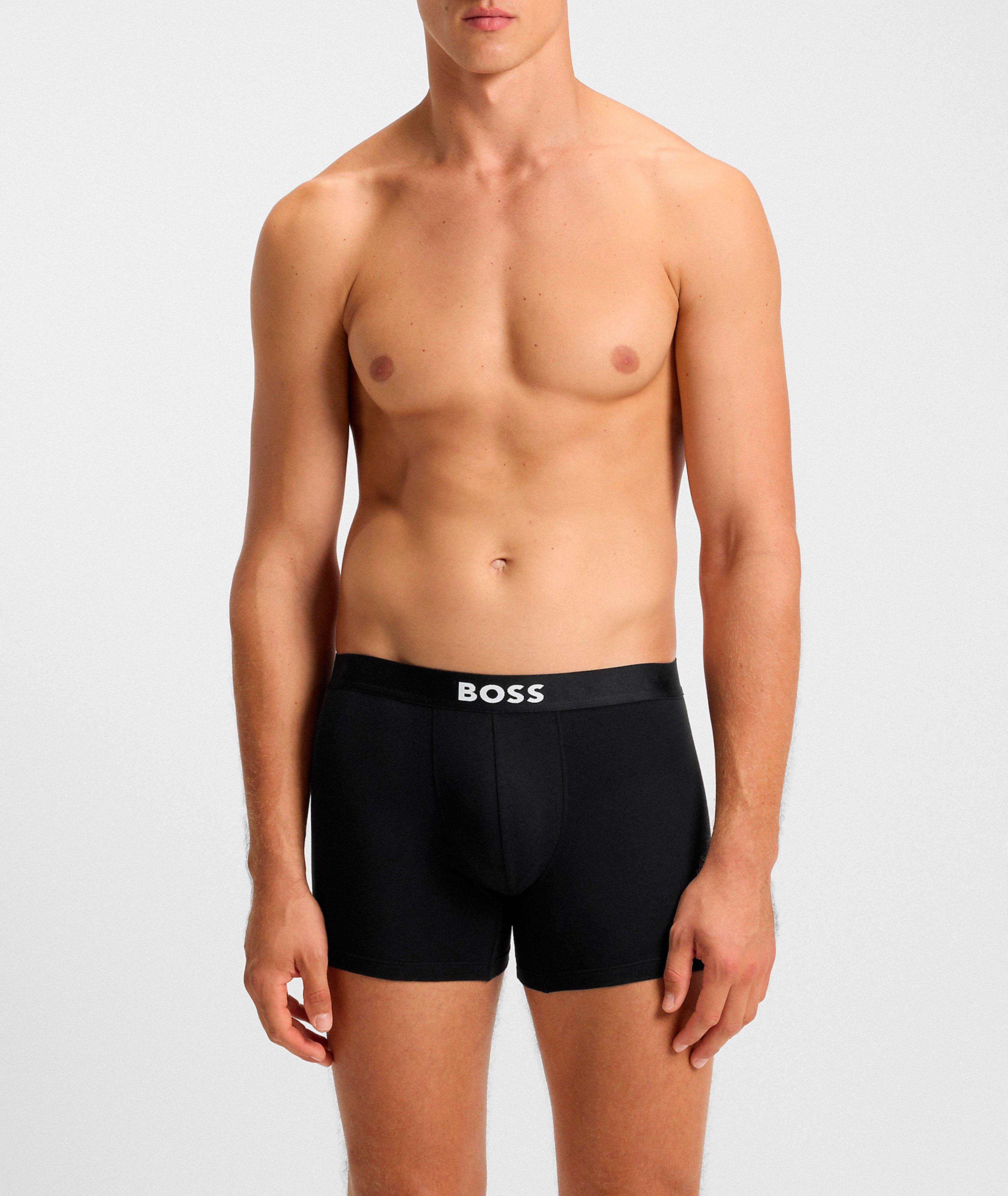 Lot de trois boxers coton extensible à carreaux image 1