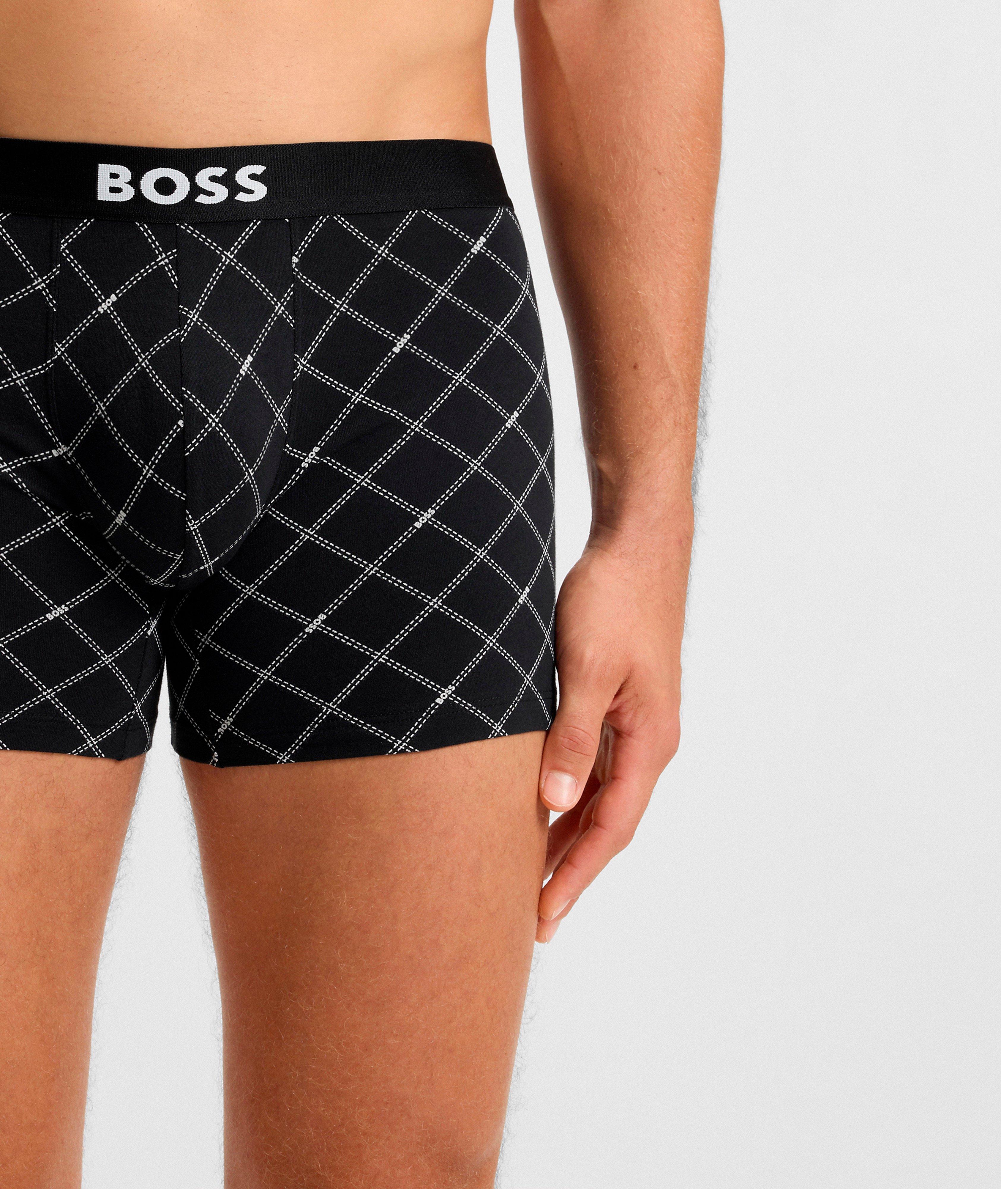 Lot de trois boxers coton extensible à carreaux image 5