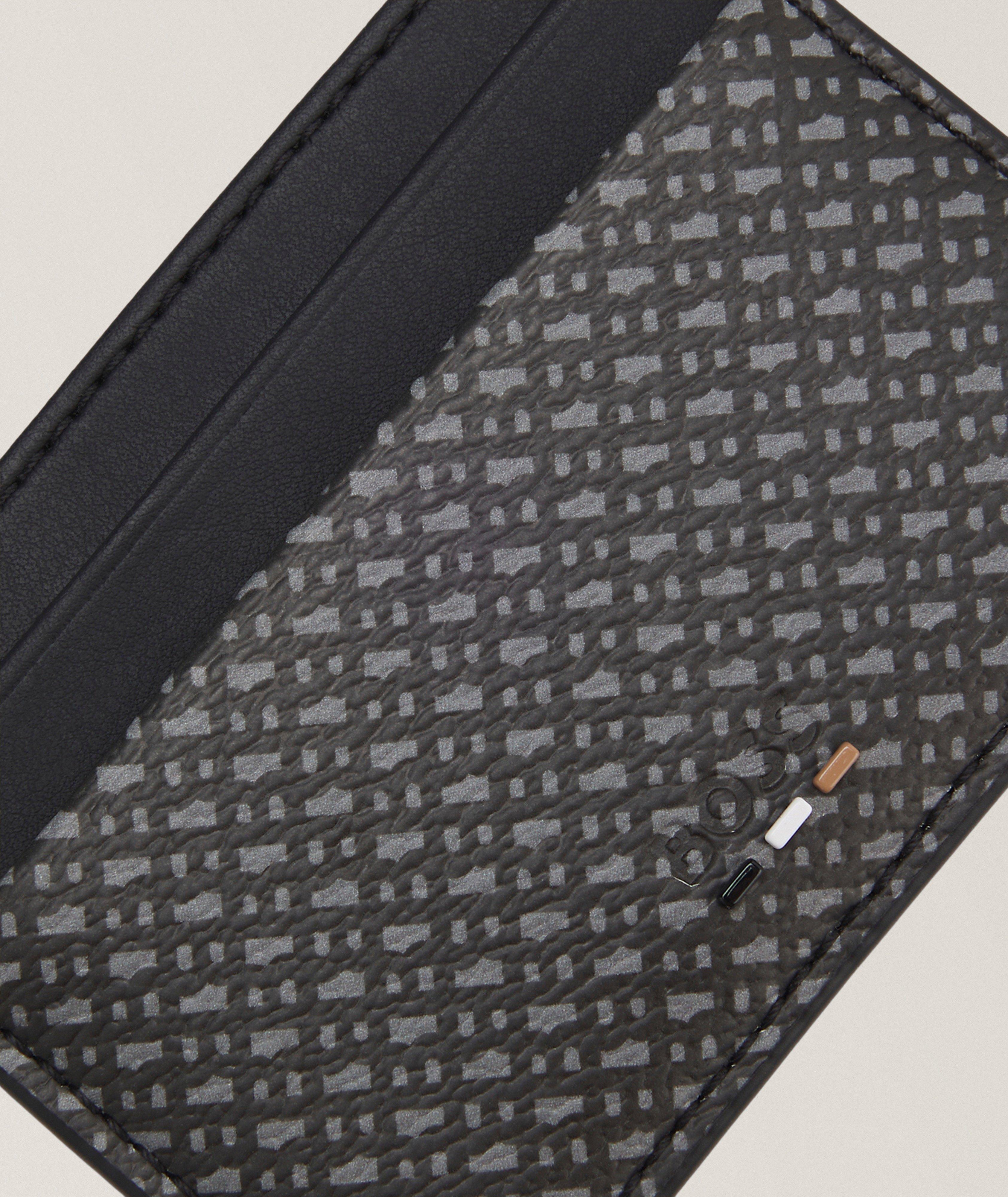 Faux Leather Monogrammed Cardholder image 3