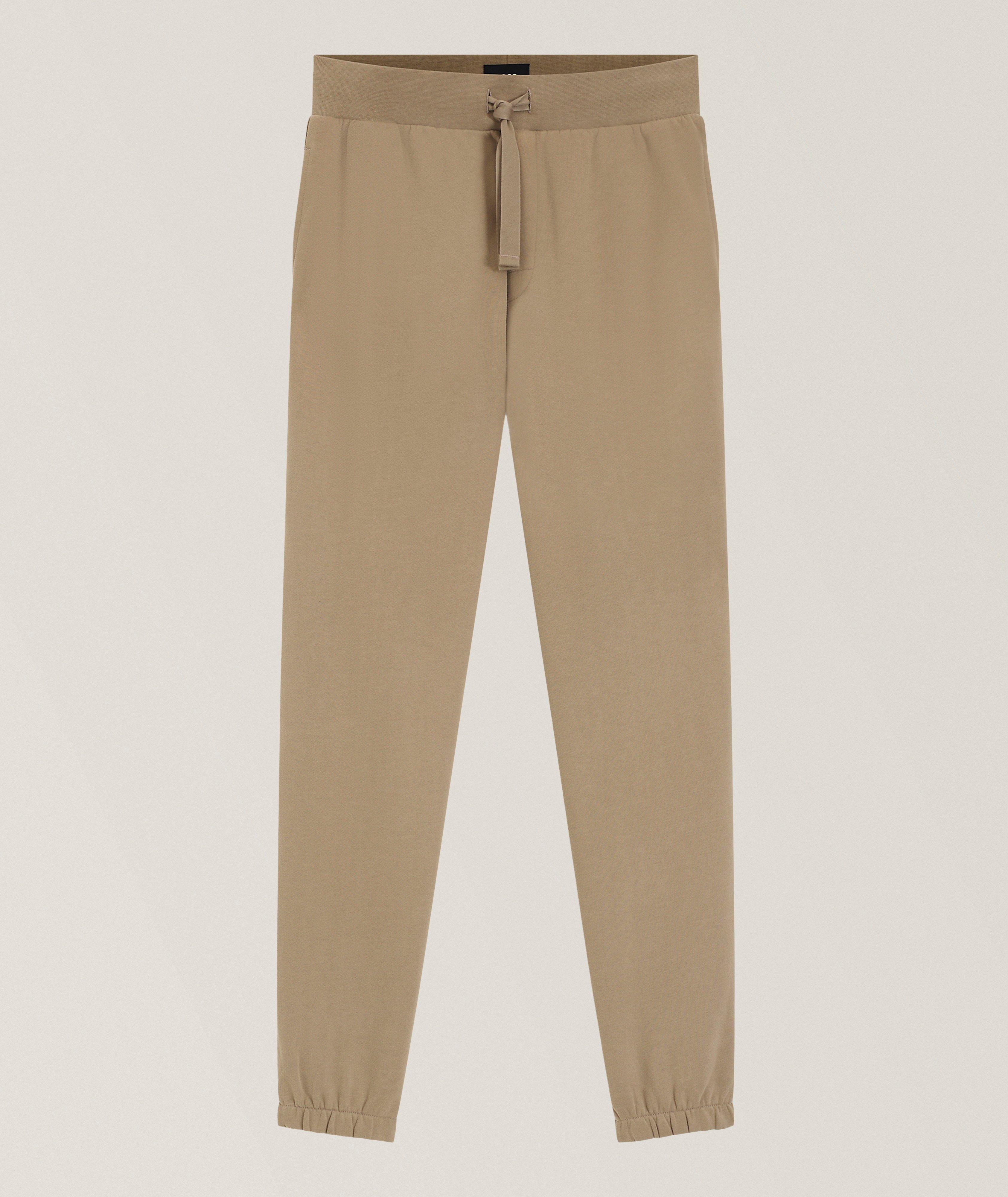 BOSS Embroidered Logo Cotton Terry Tracksuit Pants