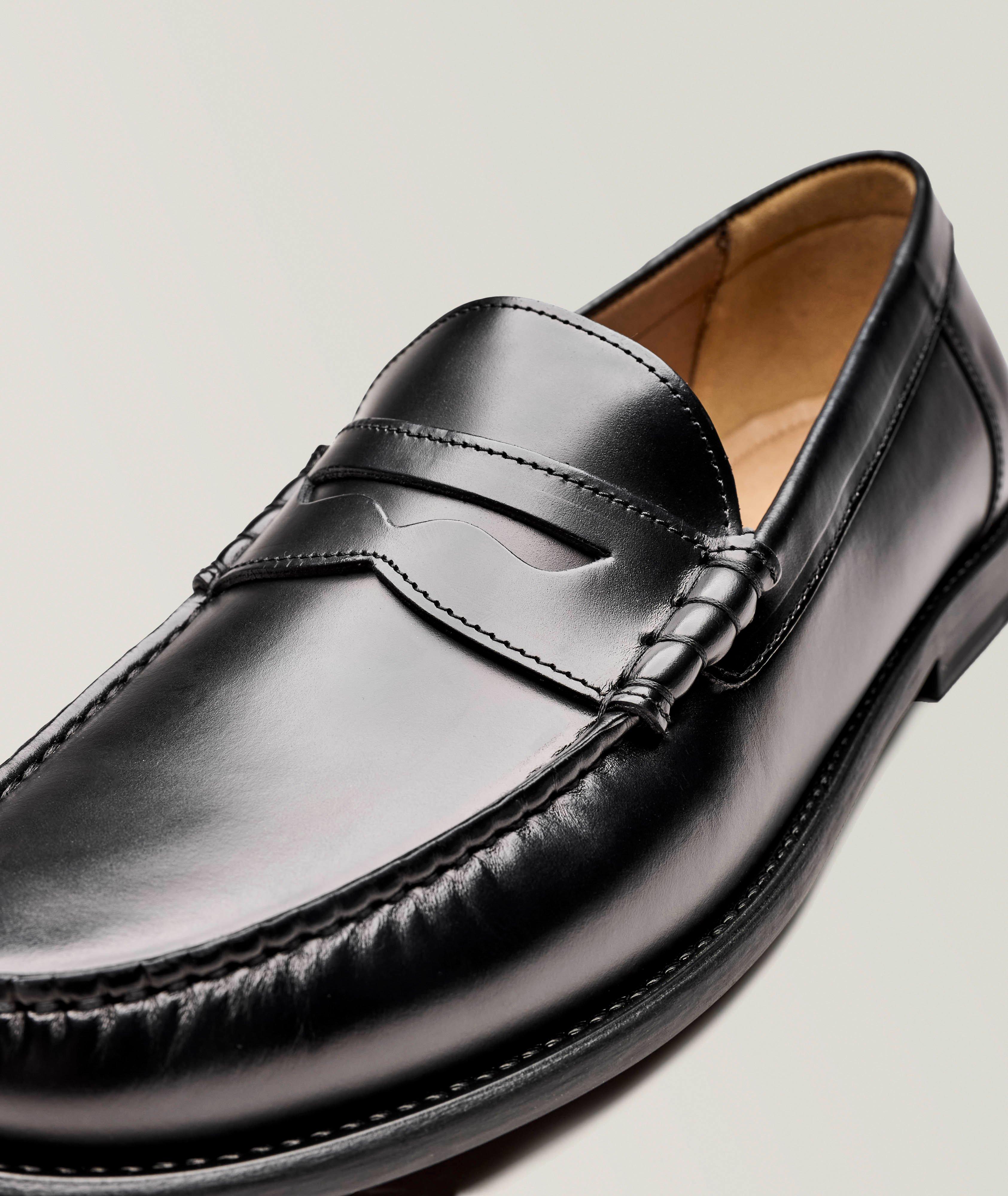 Tevan Leather Penny Loafers image 2