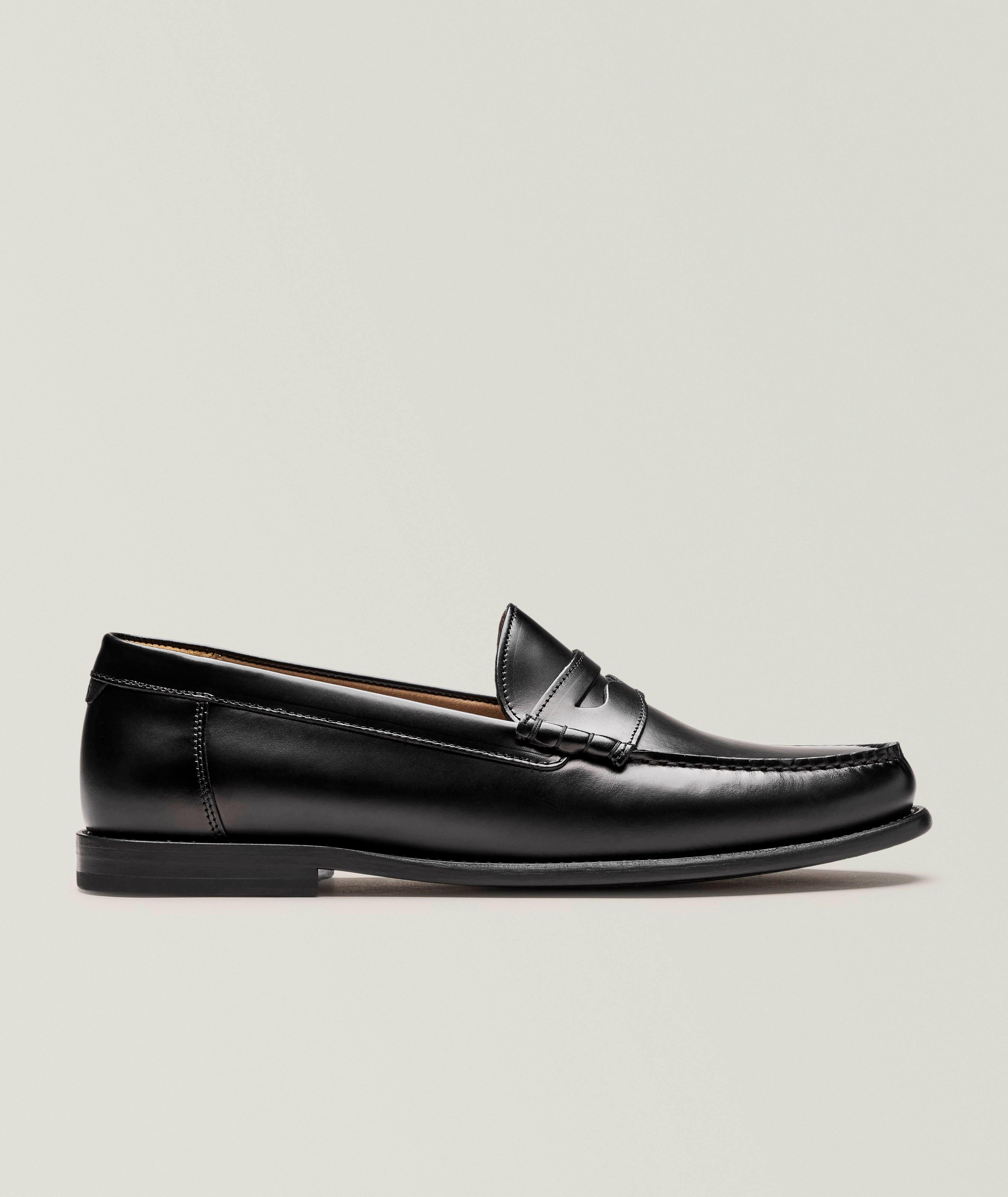 Tevan Leather Penny Loafers image 0