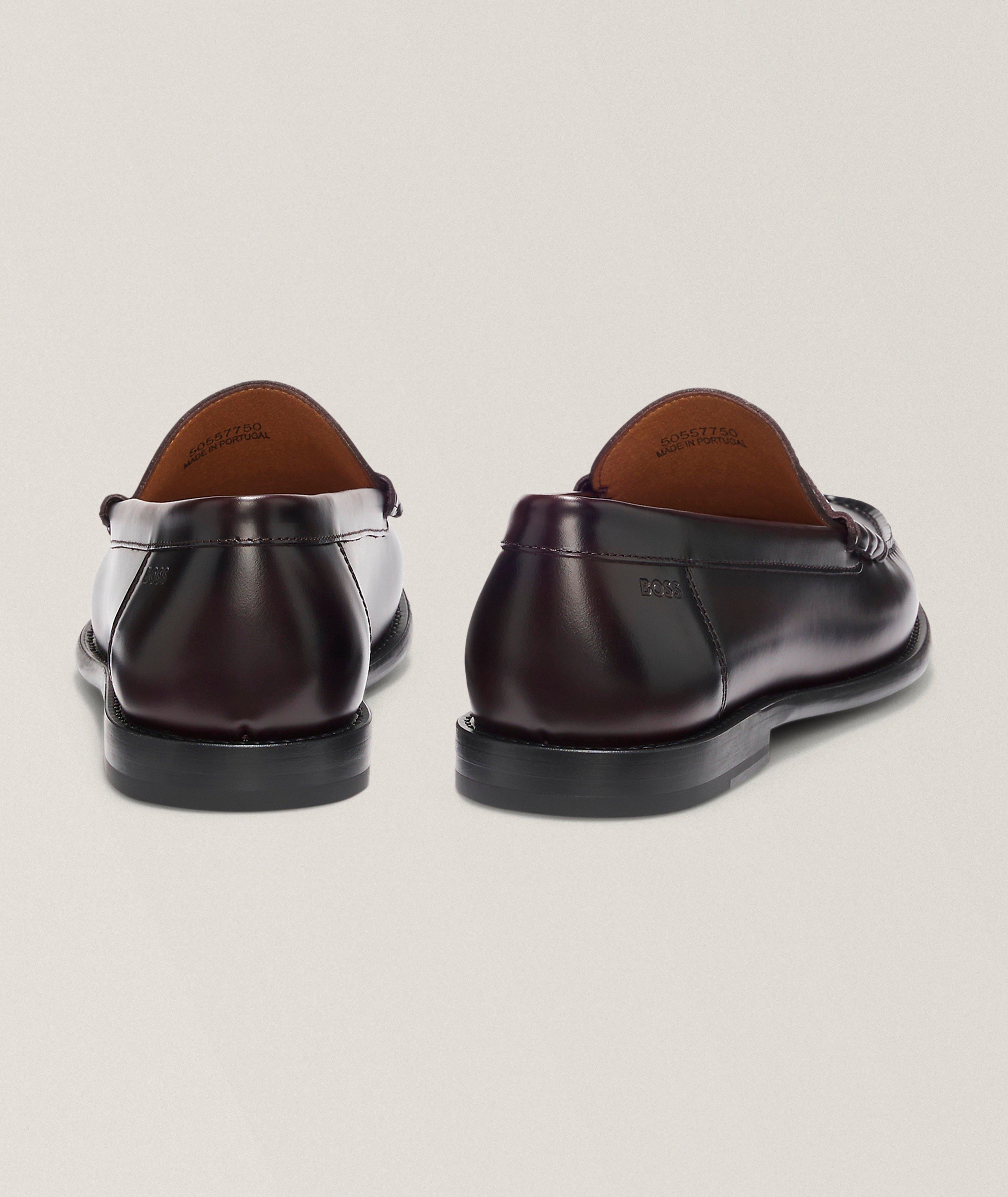Tevan Leather Penny Loafers image 2