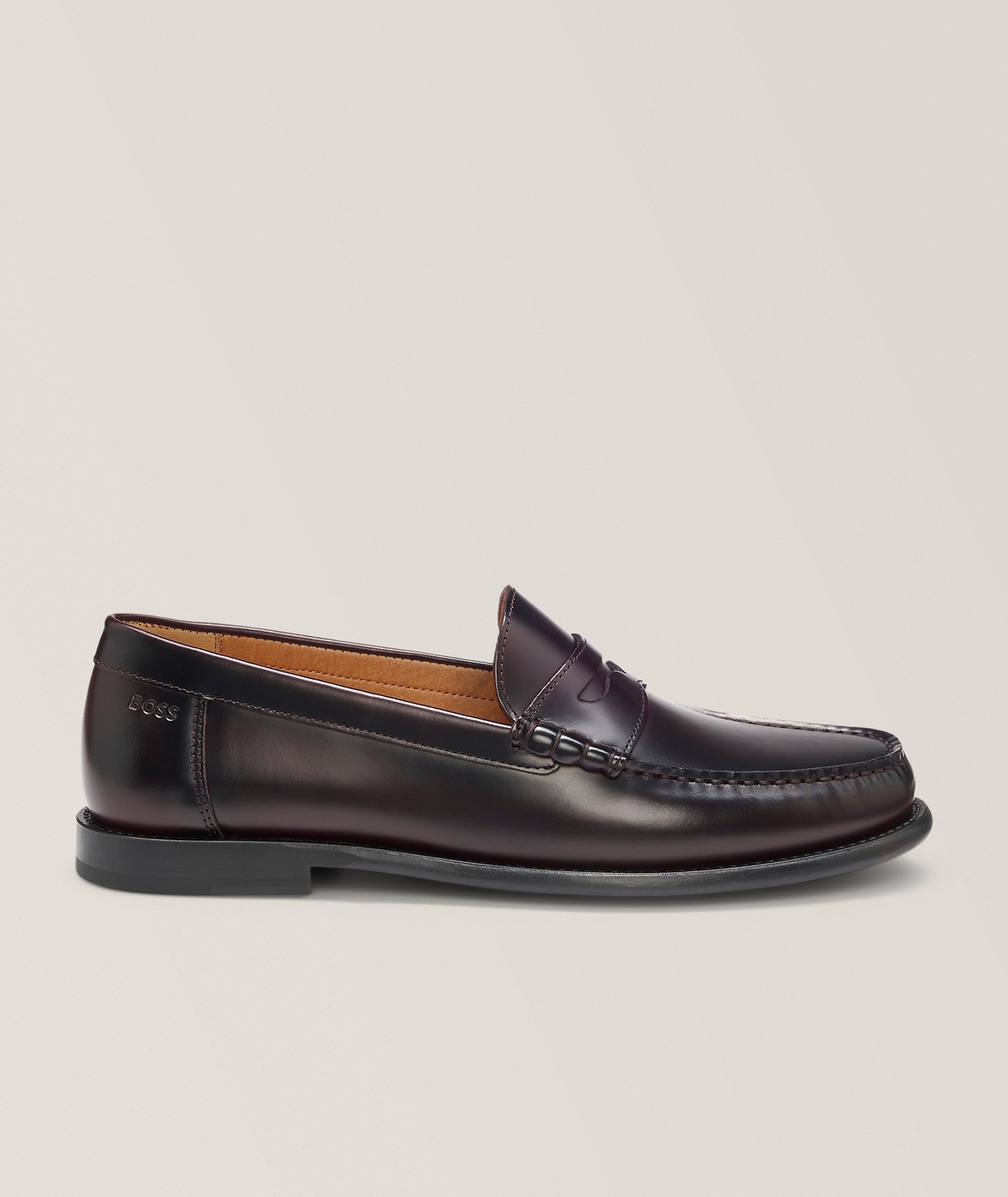 Tevan Leather Penny Loafers image 0