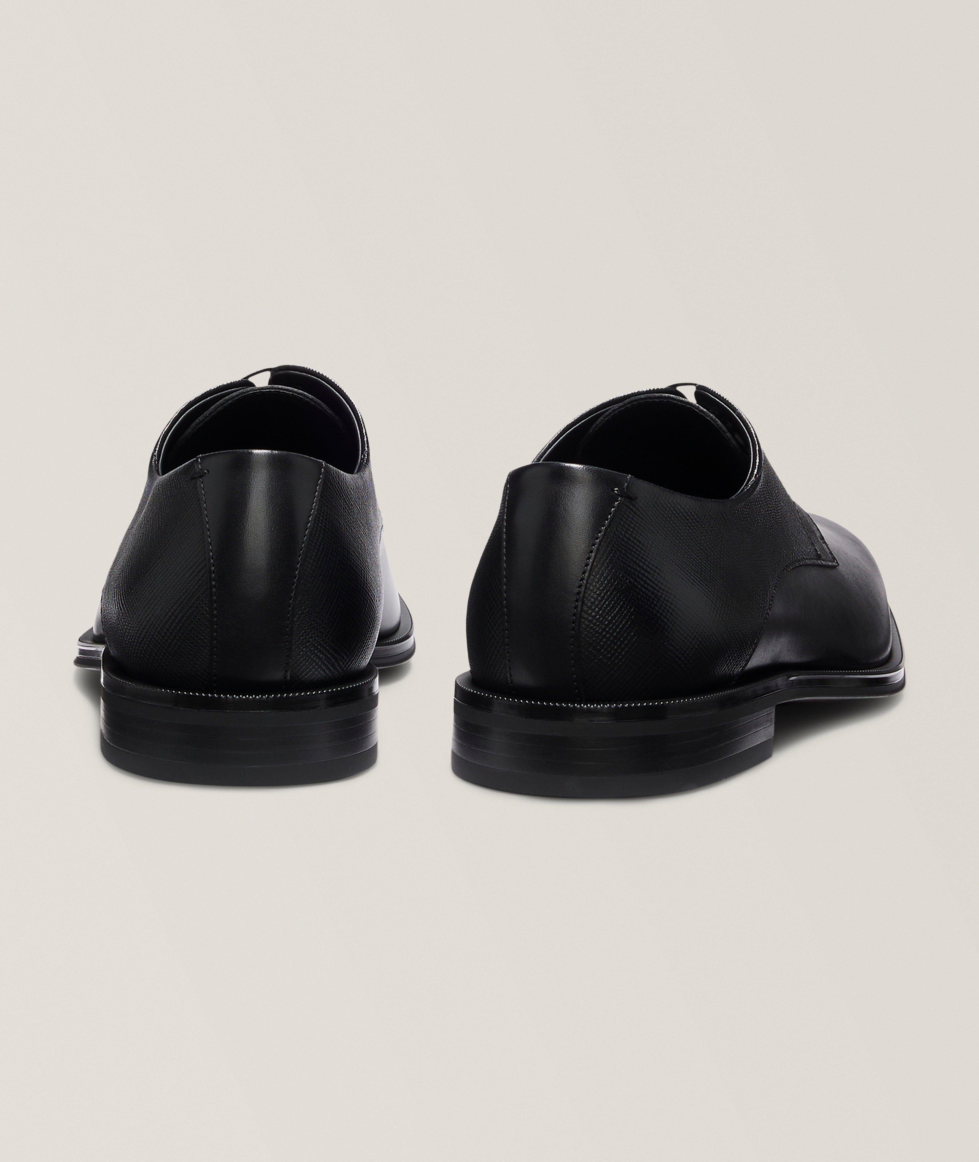 Smooth 
Textured Leather Derbies  image 2