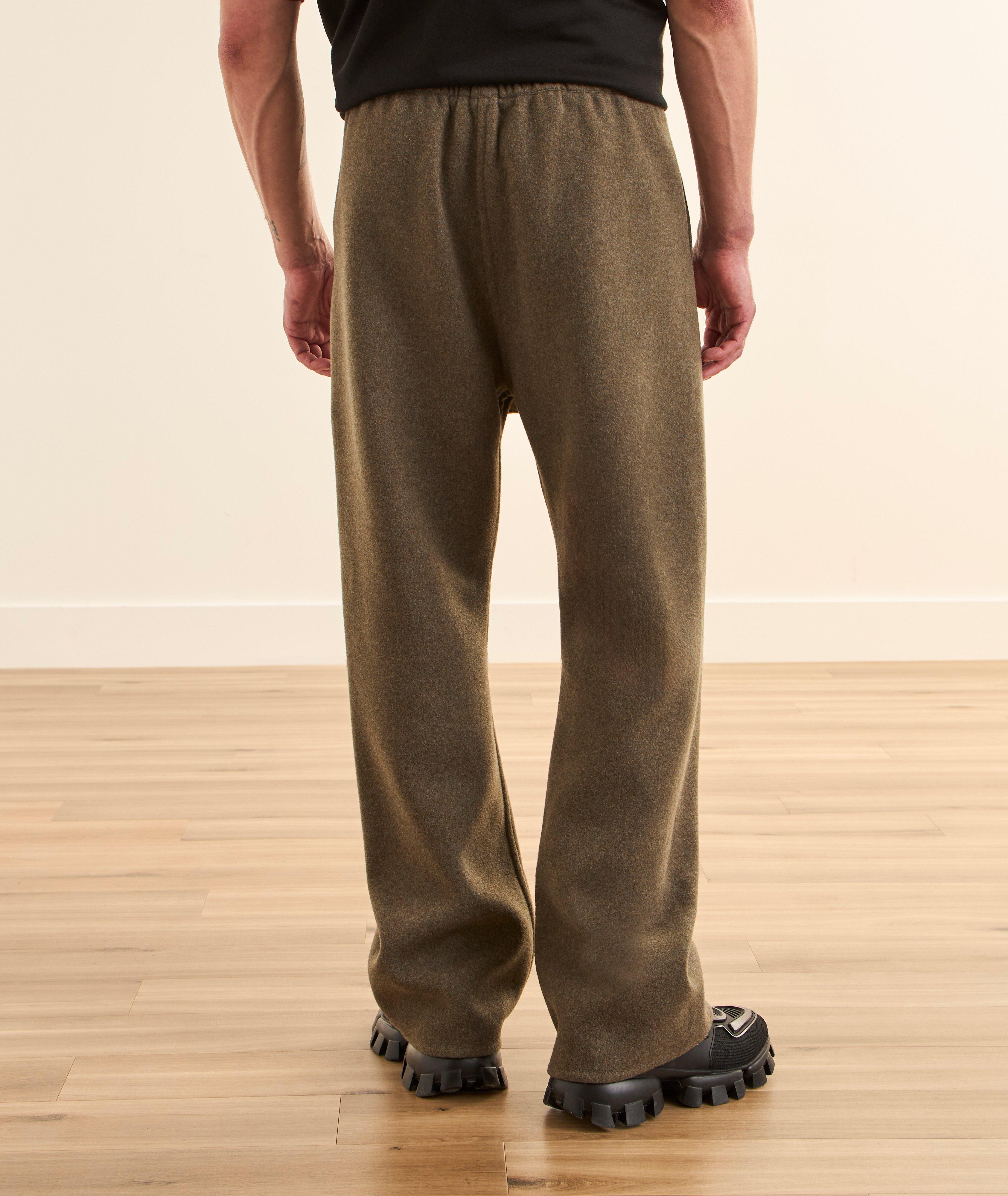 Pantalon évasé laine-cachemire double face  image 2