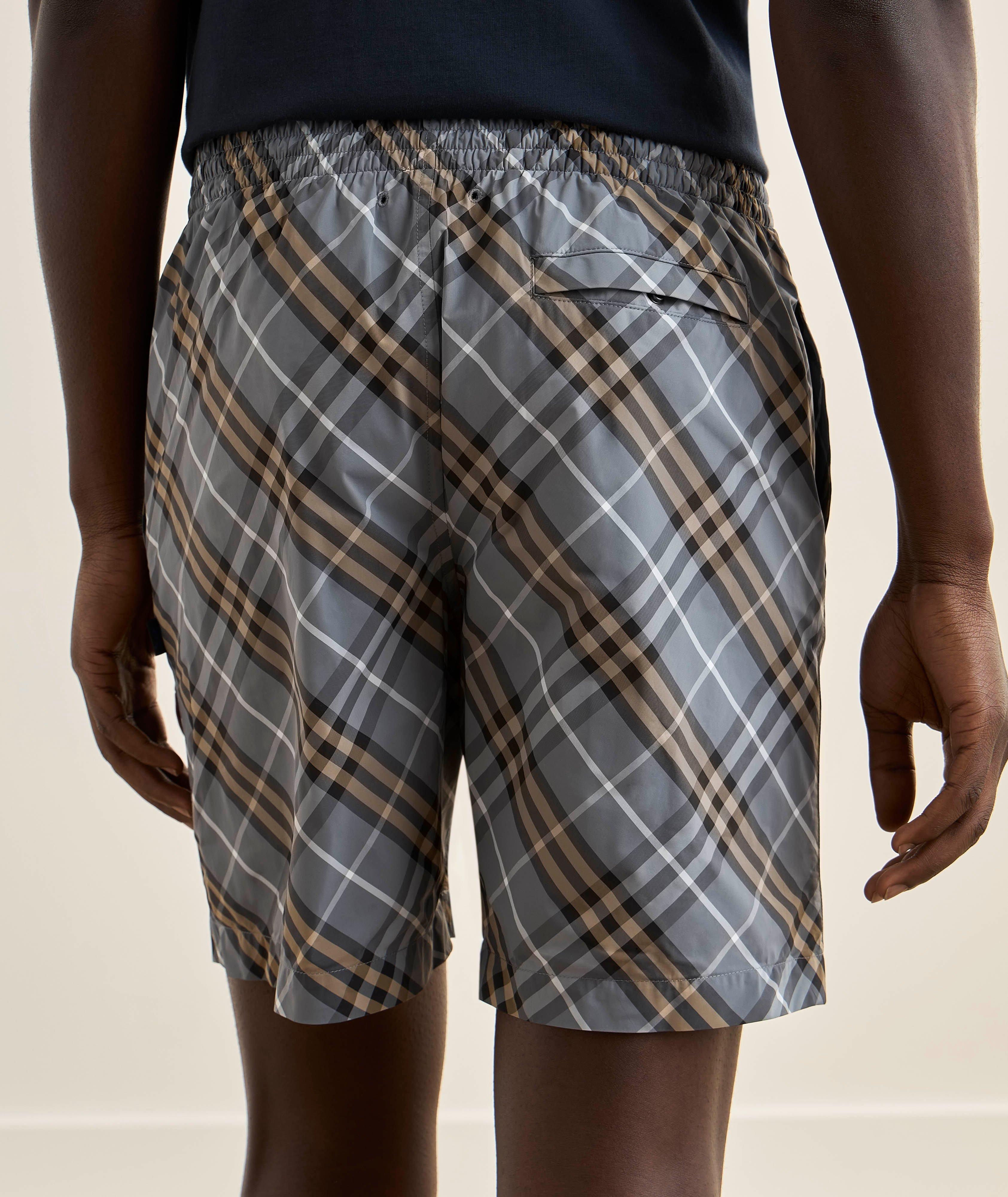 Check Printed Swim Shorts image 2