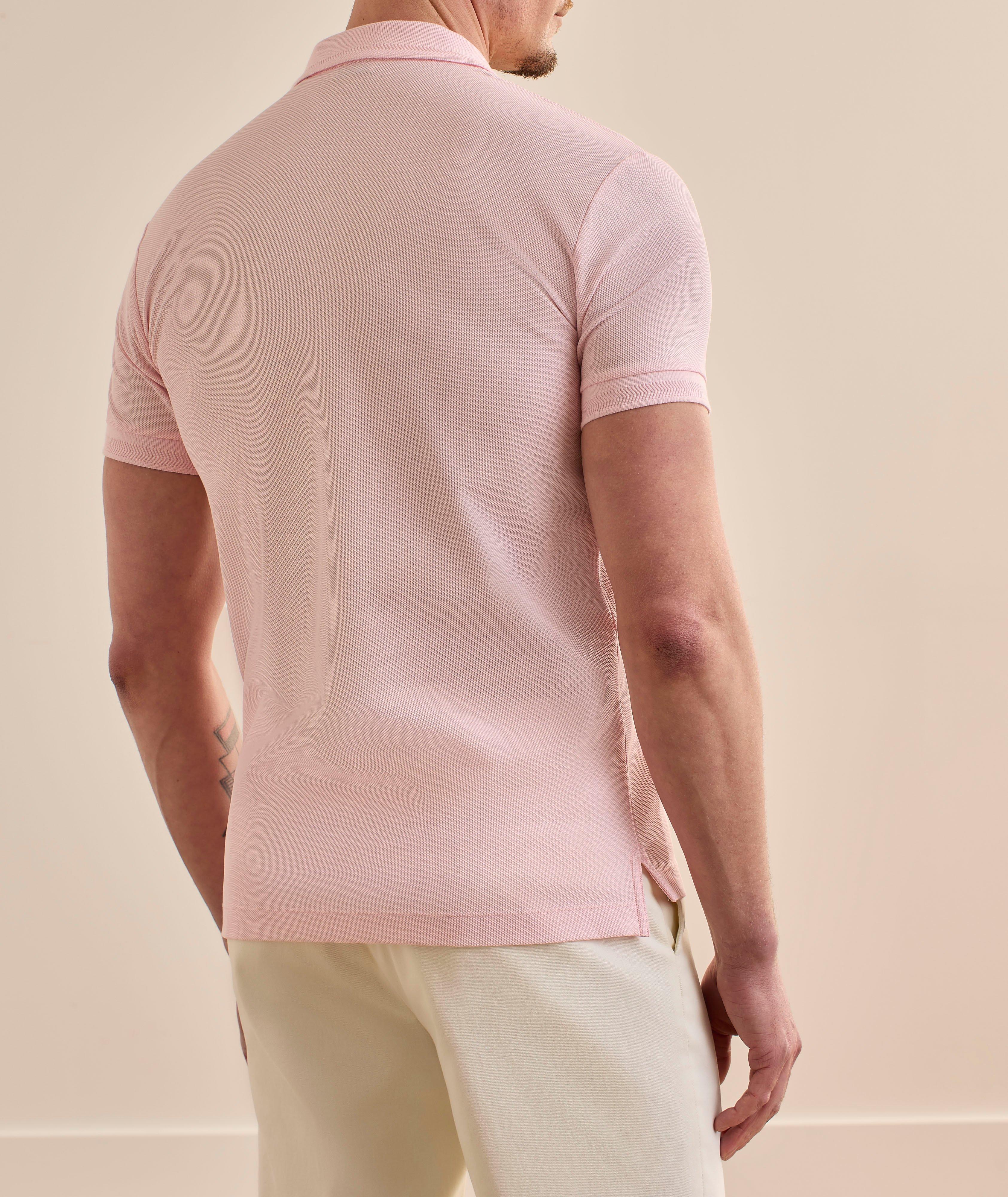 Checked Placket Cotton Polo  image 2