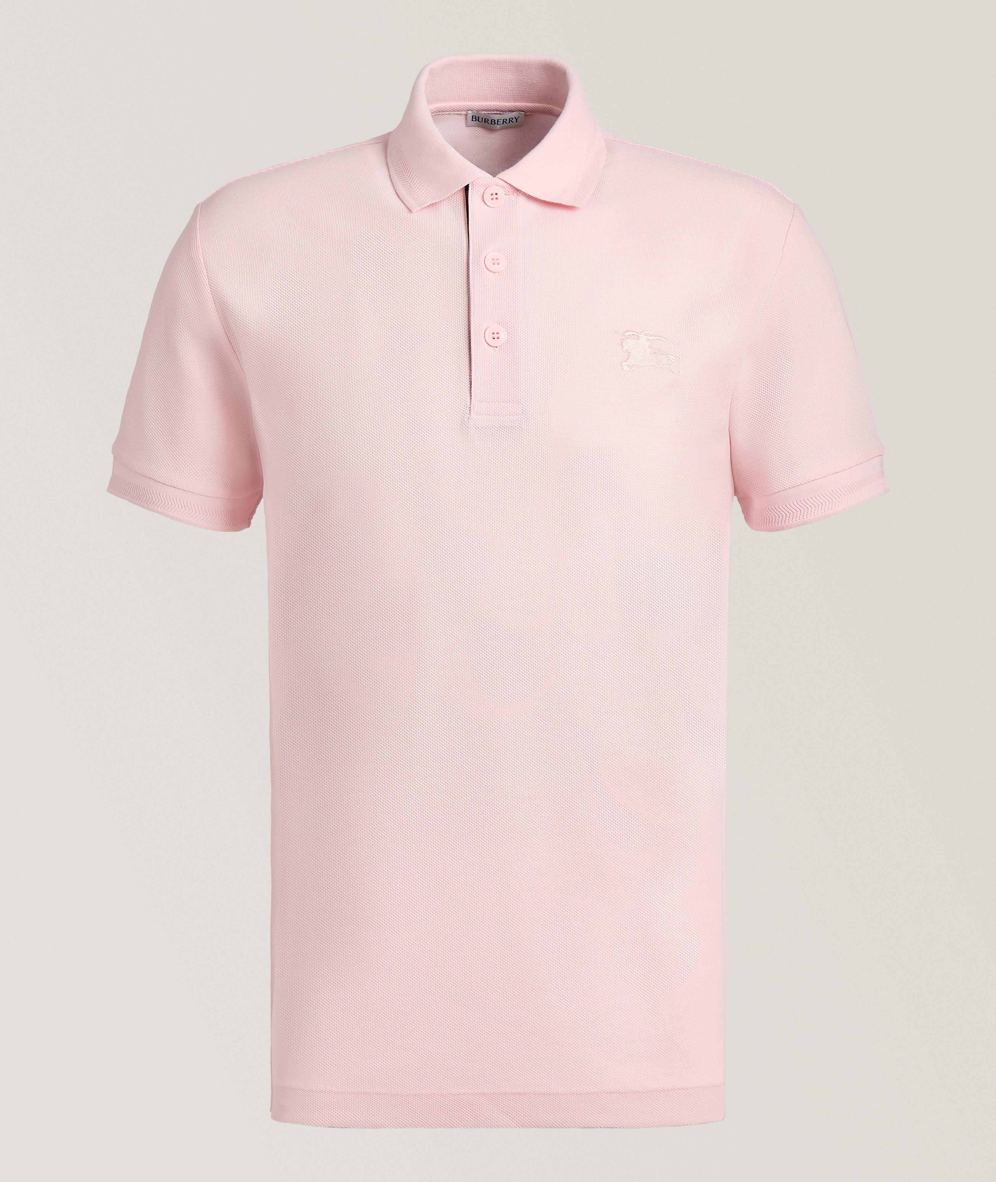 Checked Placket Cotton Polo  image 0
