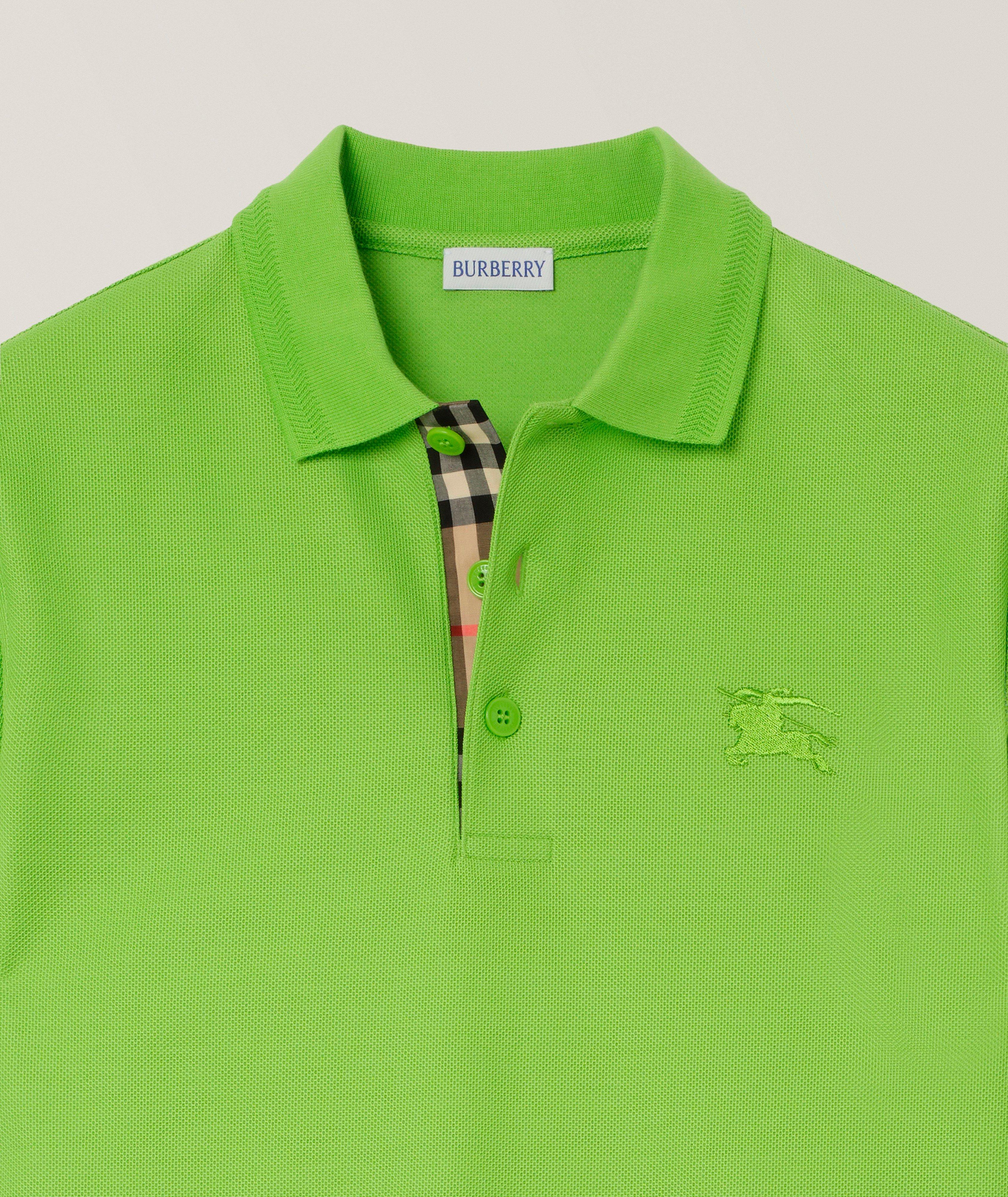 Polo coton patte carreaux image 1