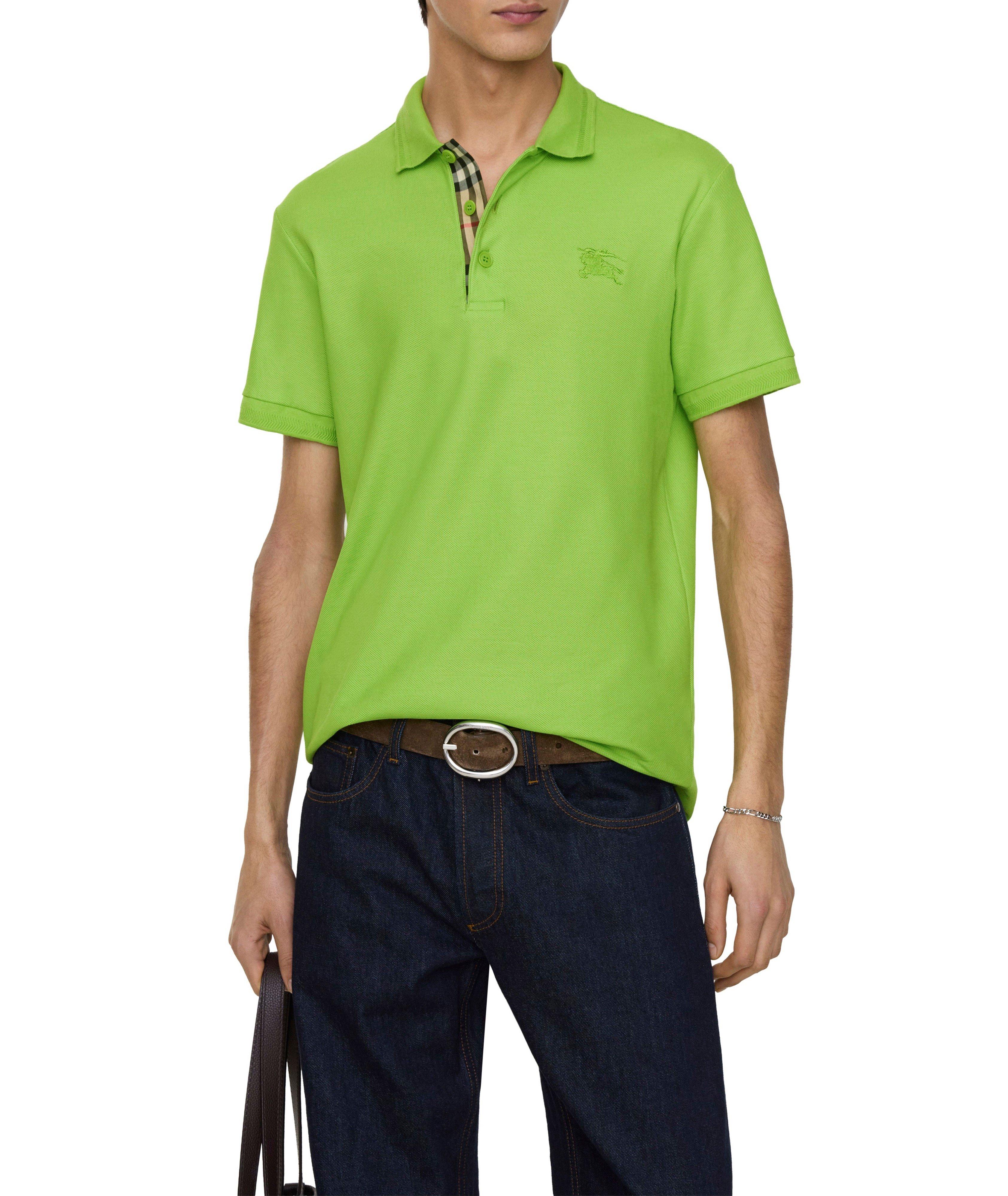 Polo coton patte carreaux image 2