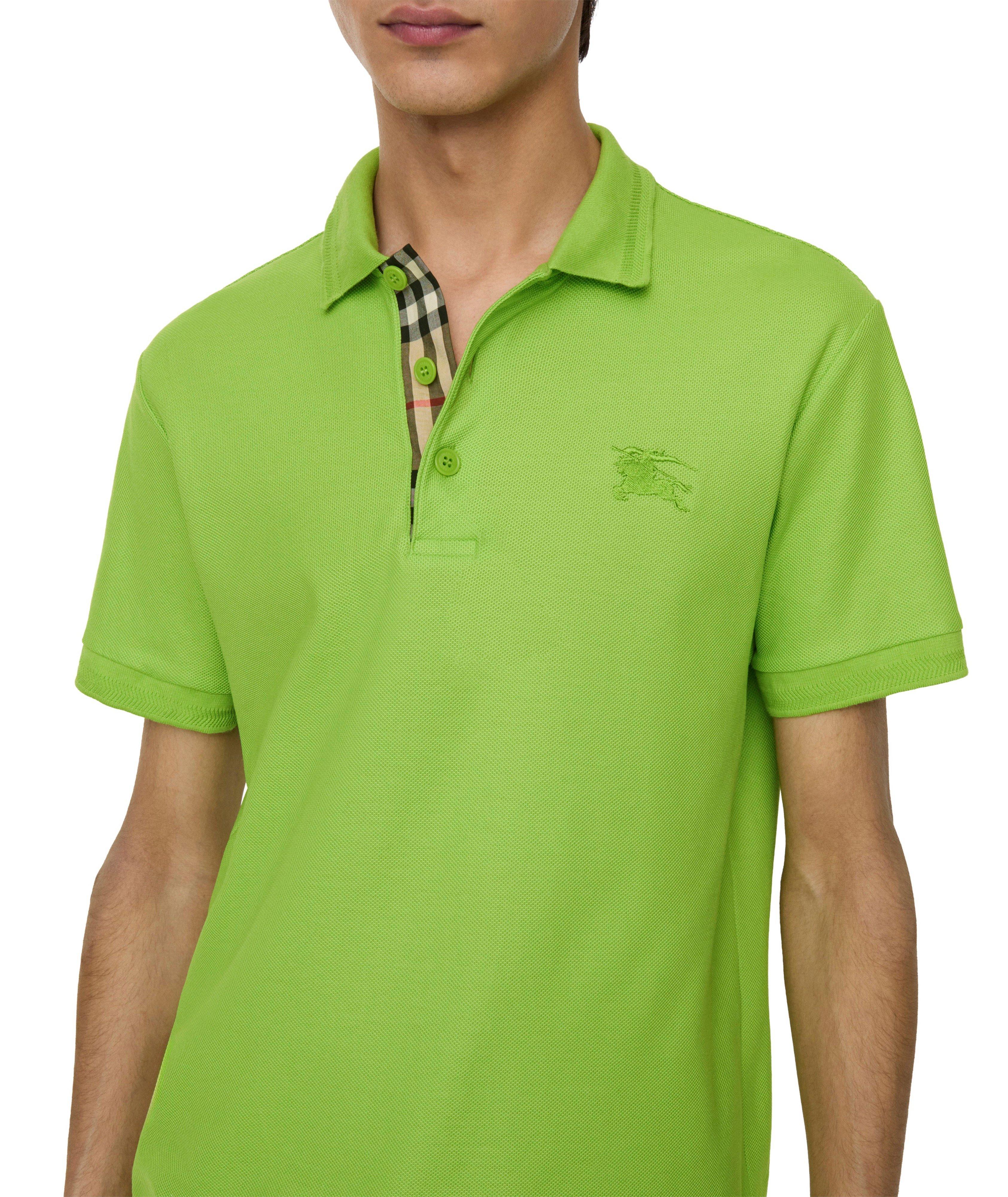 Polo coton patte carreaux image 3