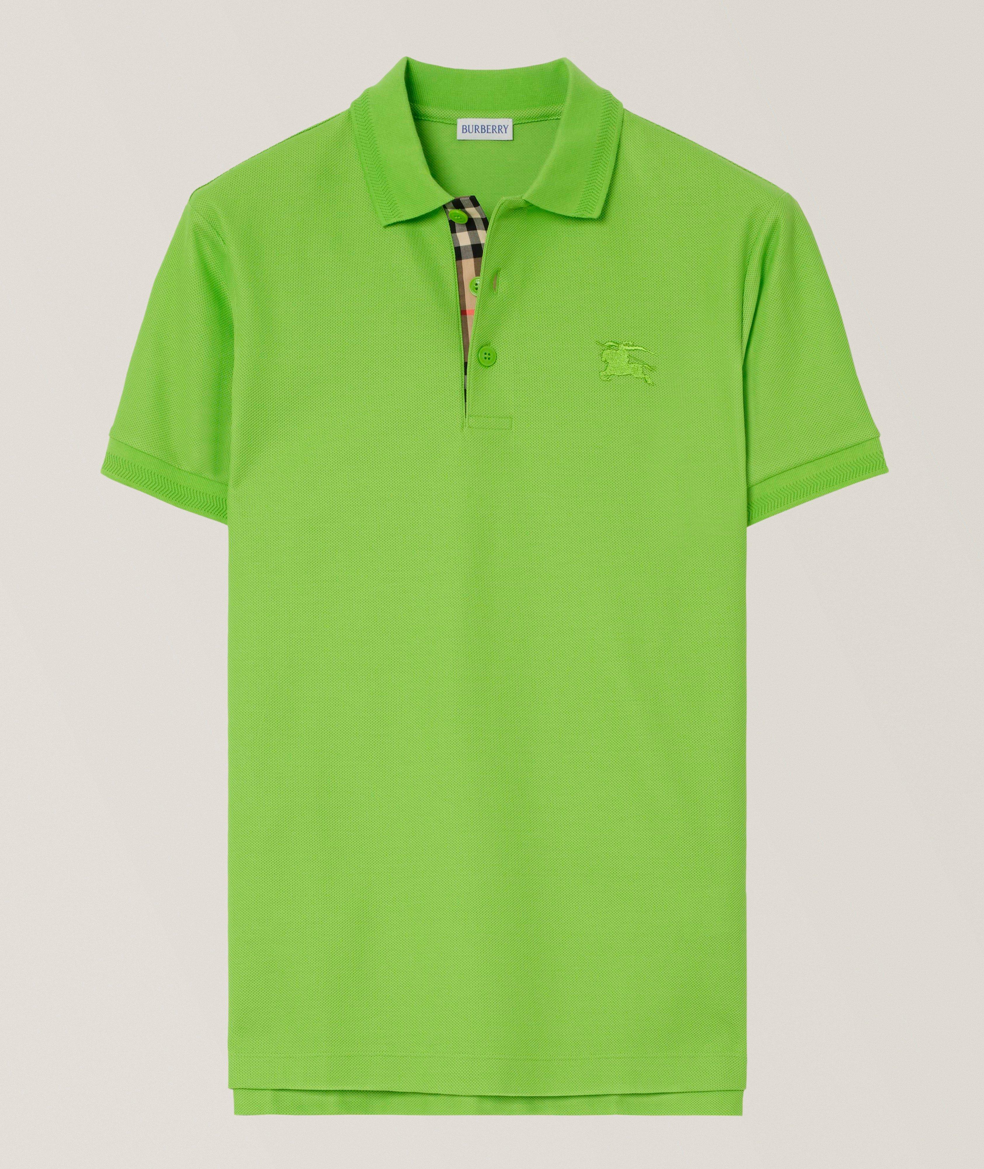 Polo coton patte carreaux image 0