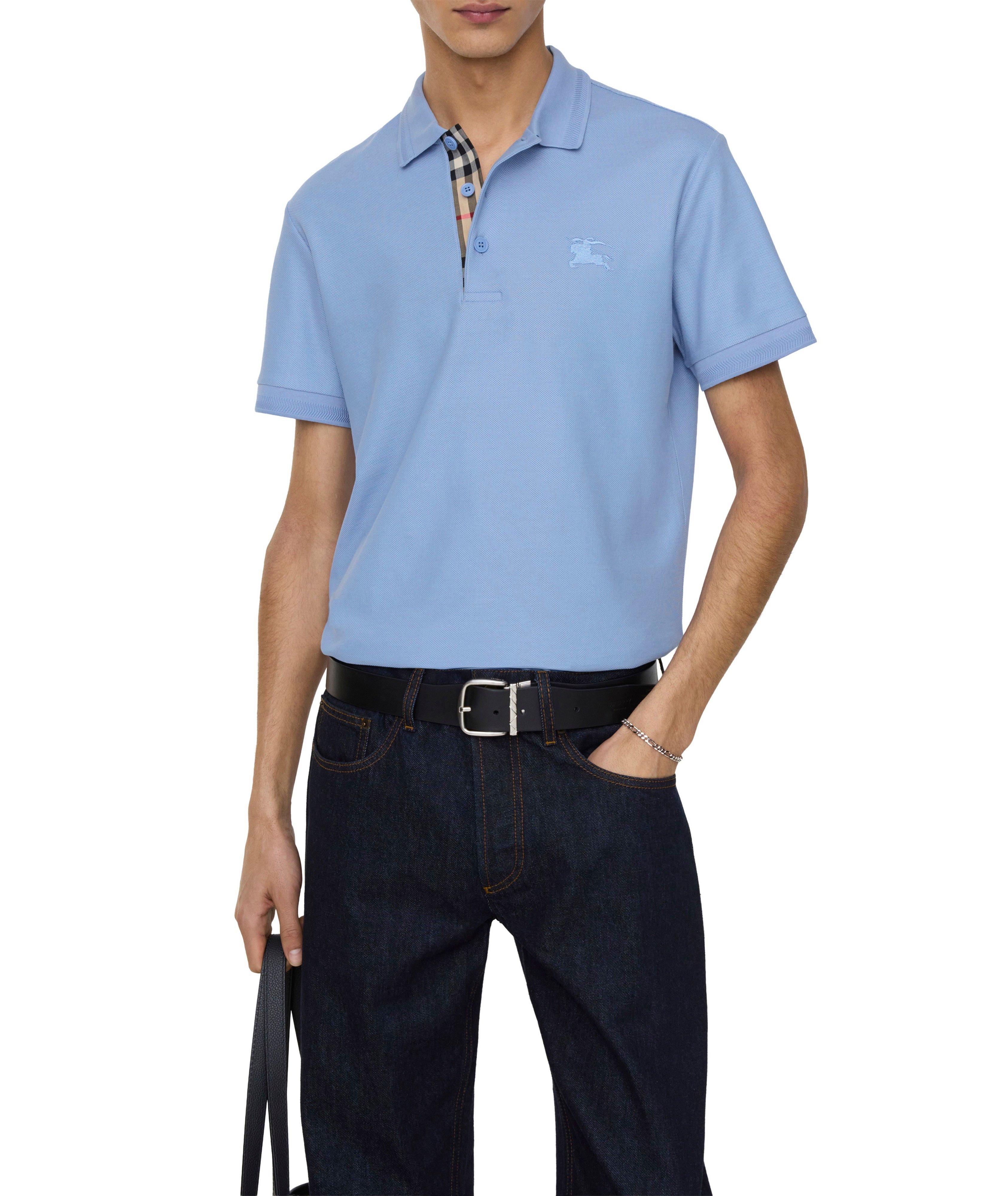 Checked Placket Cotton Polo image 2