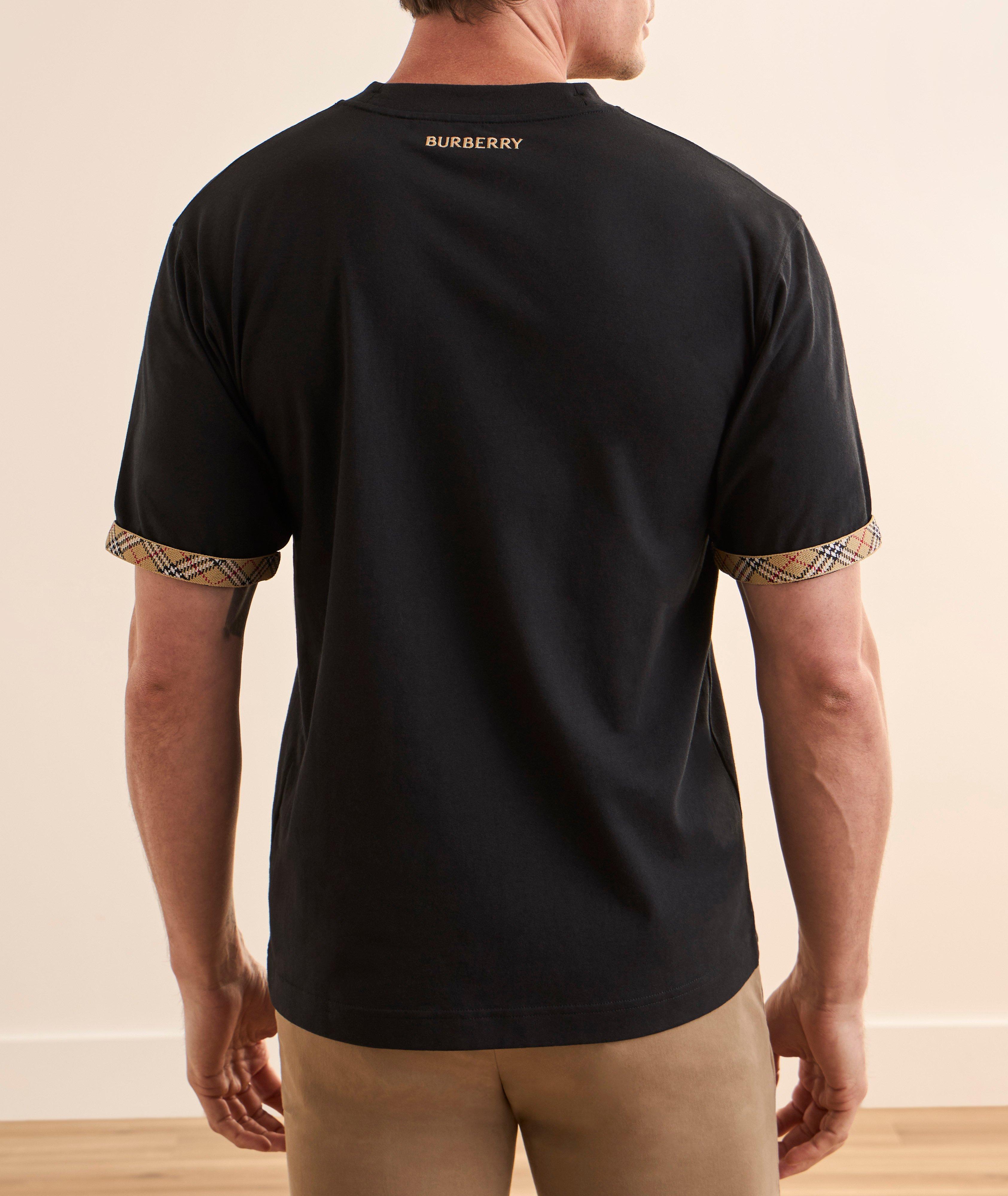 Burberry Ryan Slim-Fit Check Turn-Up T-Shirt | T-Shirts | Harry Rosen
