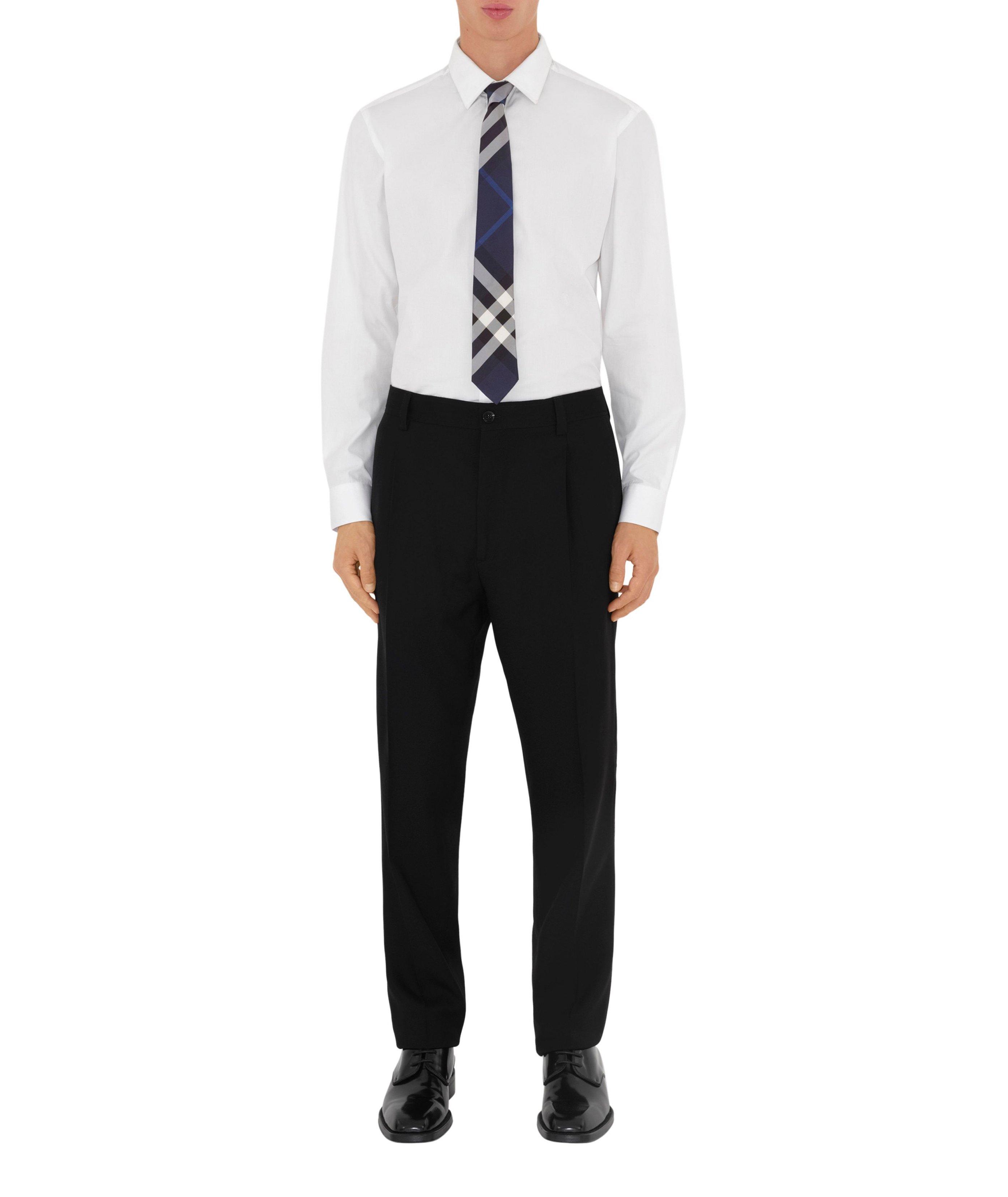 Large Checked Silk Tie image 2