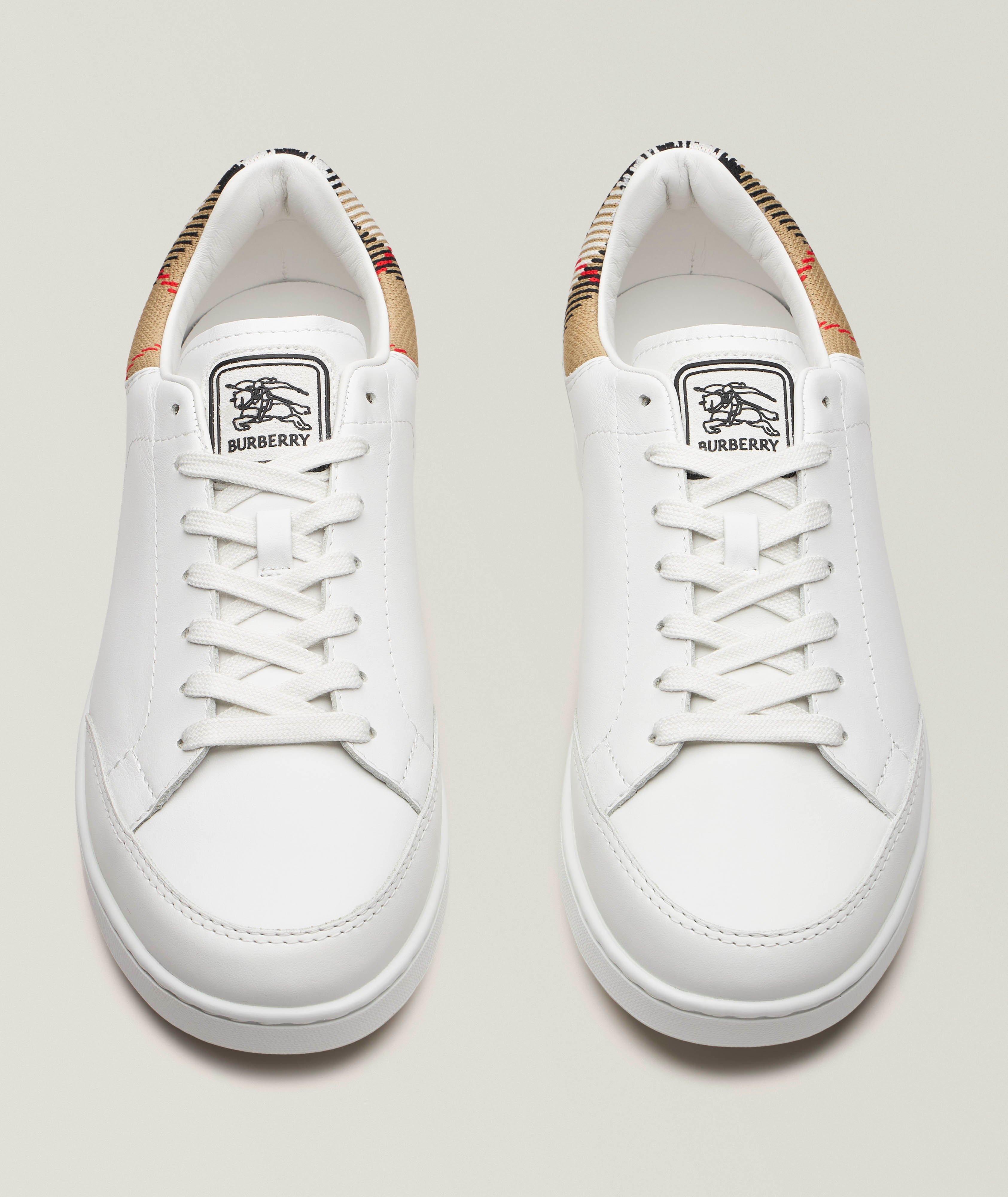 Chaussures sport en cuir carreaux image 1