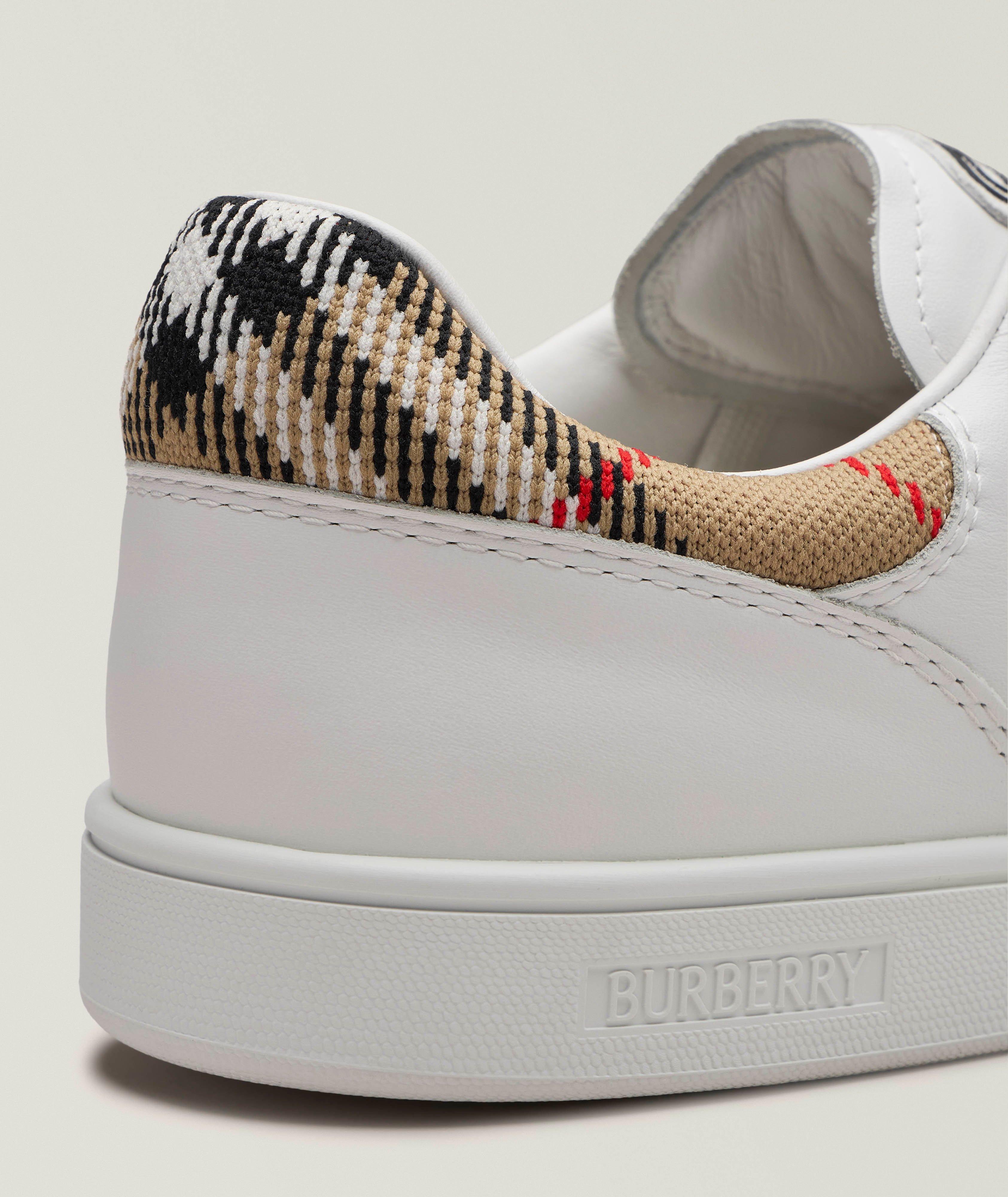 Chaussures sport en cuir carreaux image 2