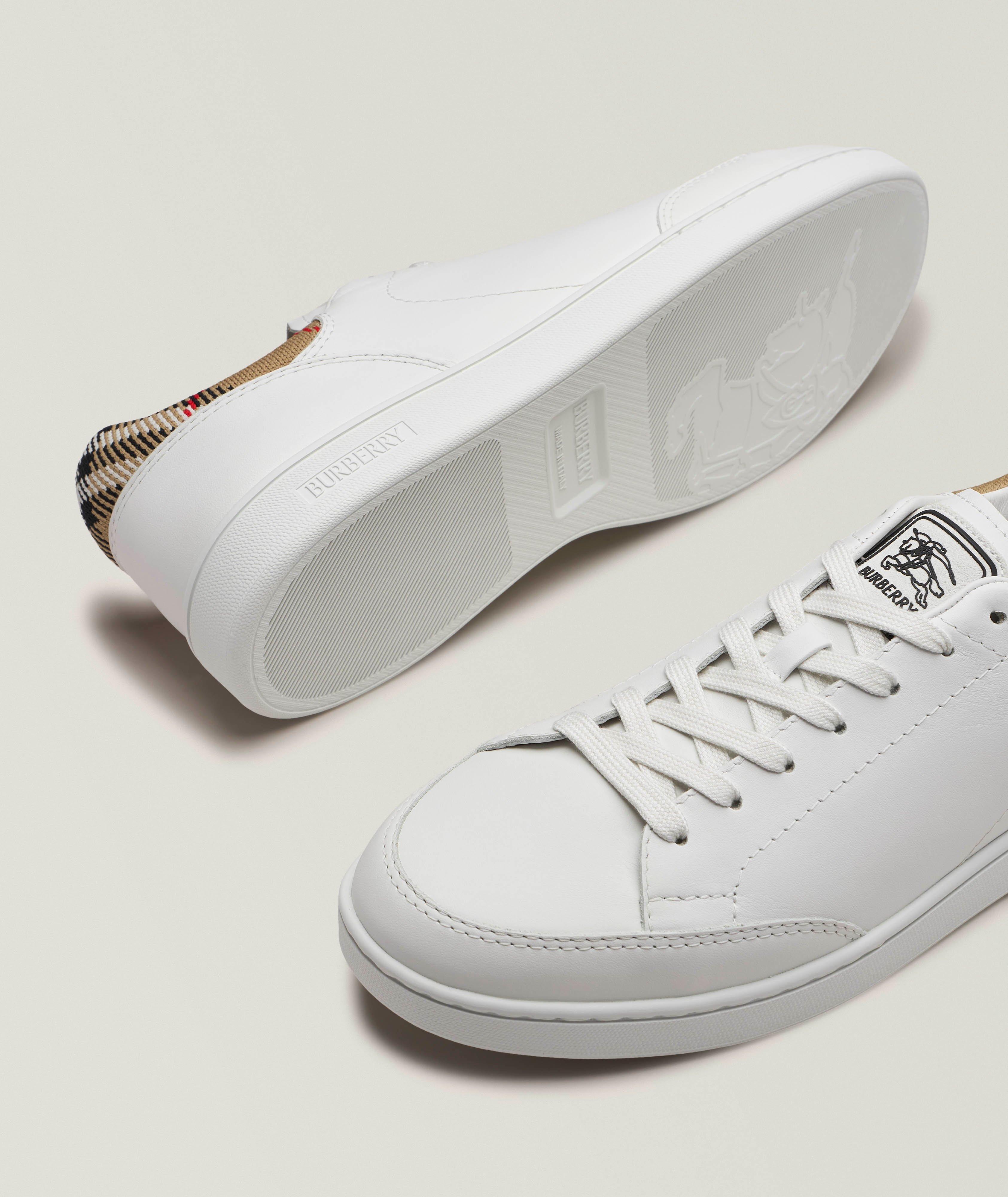 Chaussures sport en cuir carreaux image 3