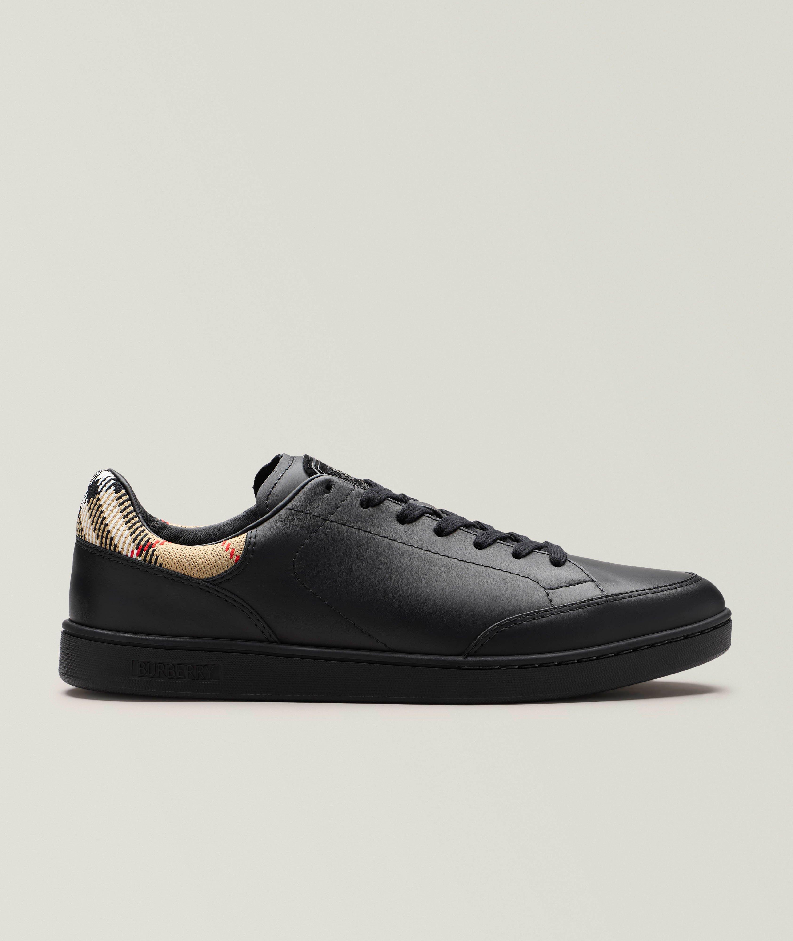 Check Leather Set Sneakers image 0