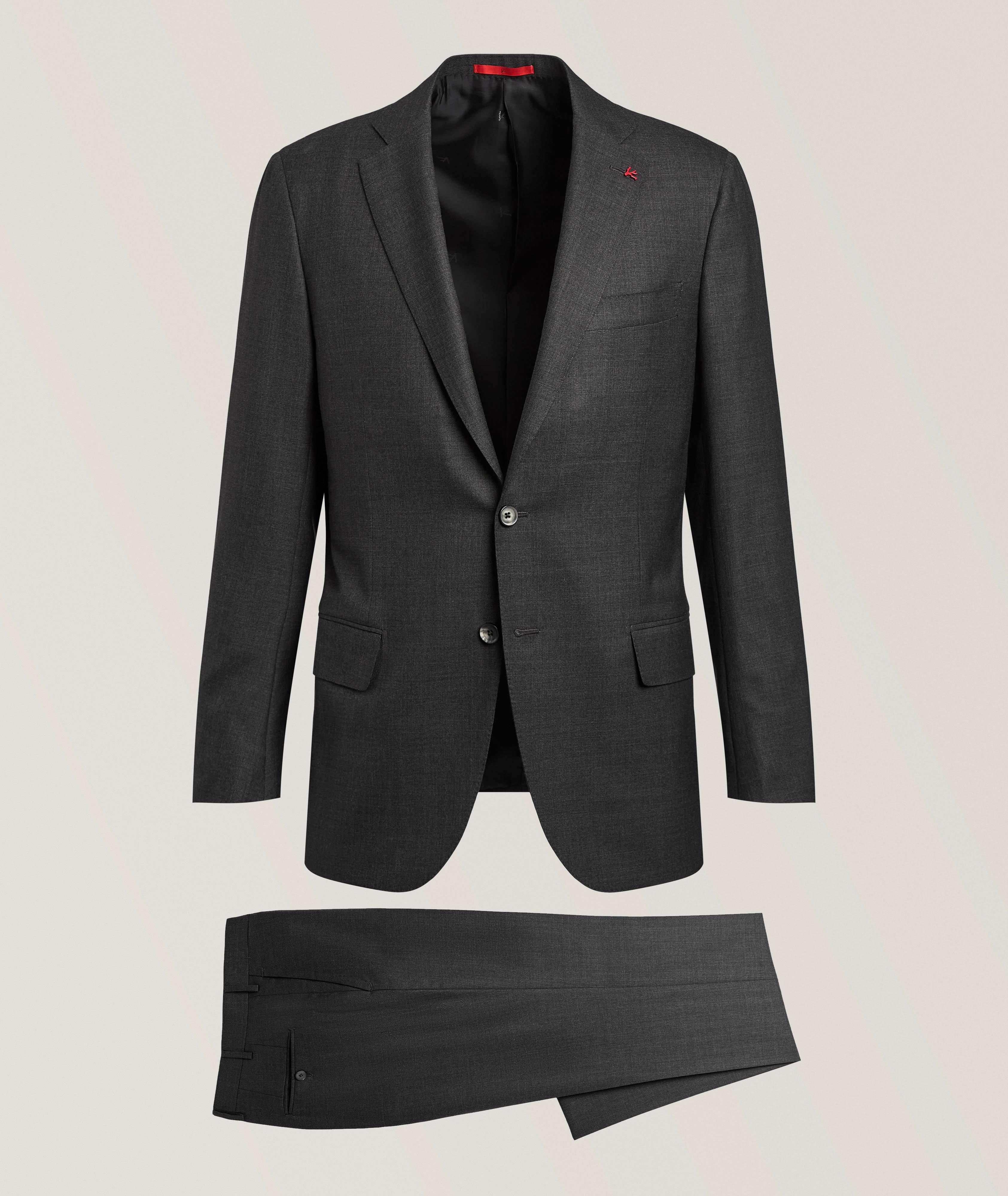 Isaia Sanita Sharkskin Wool Suit | Suits | Harry Rosen