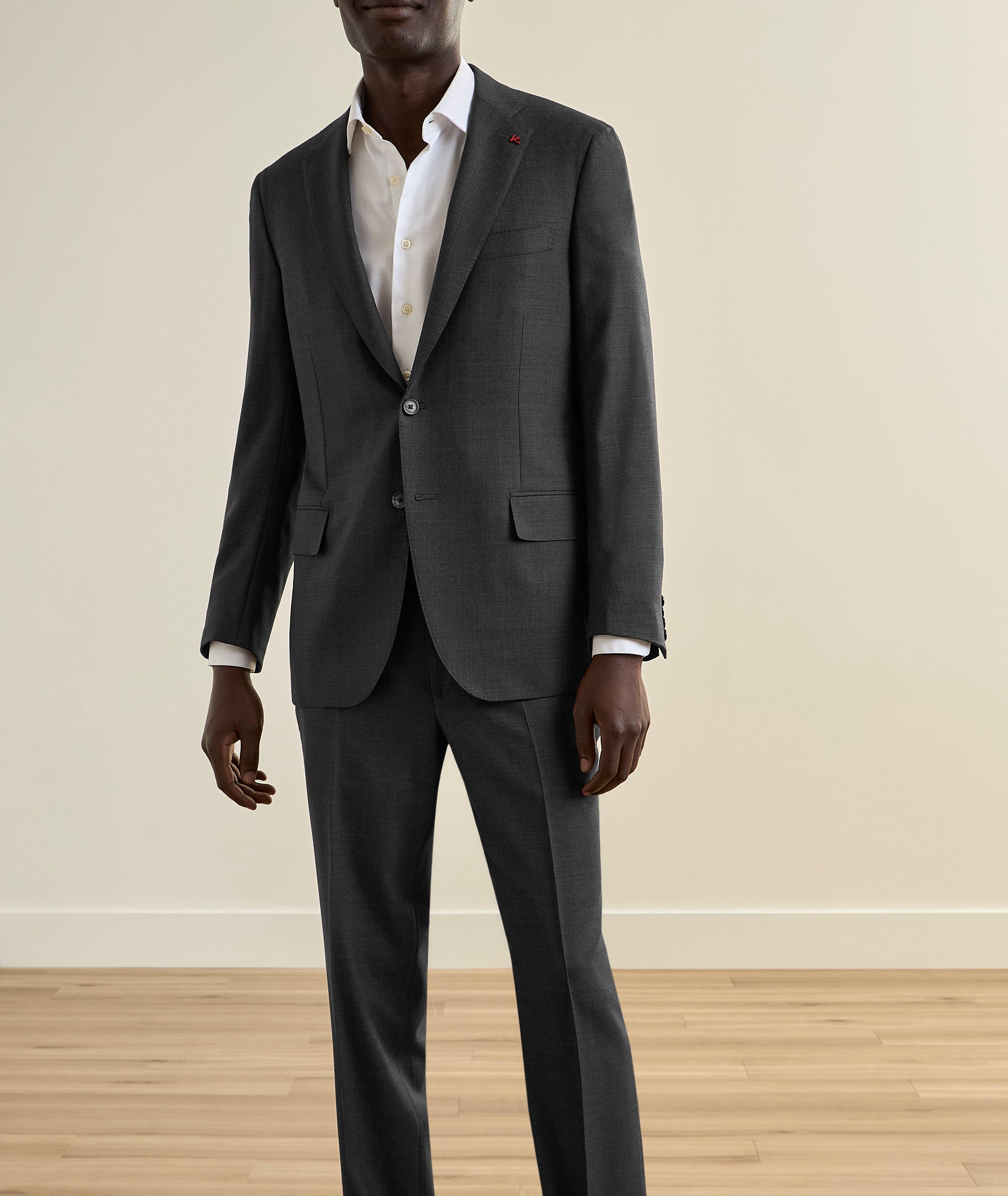 Isaia Sanita Sharkskin Wool Suit | Suits | Harry Rosen