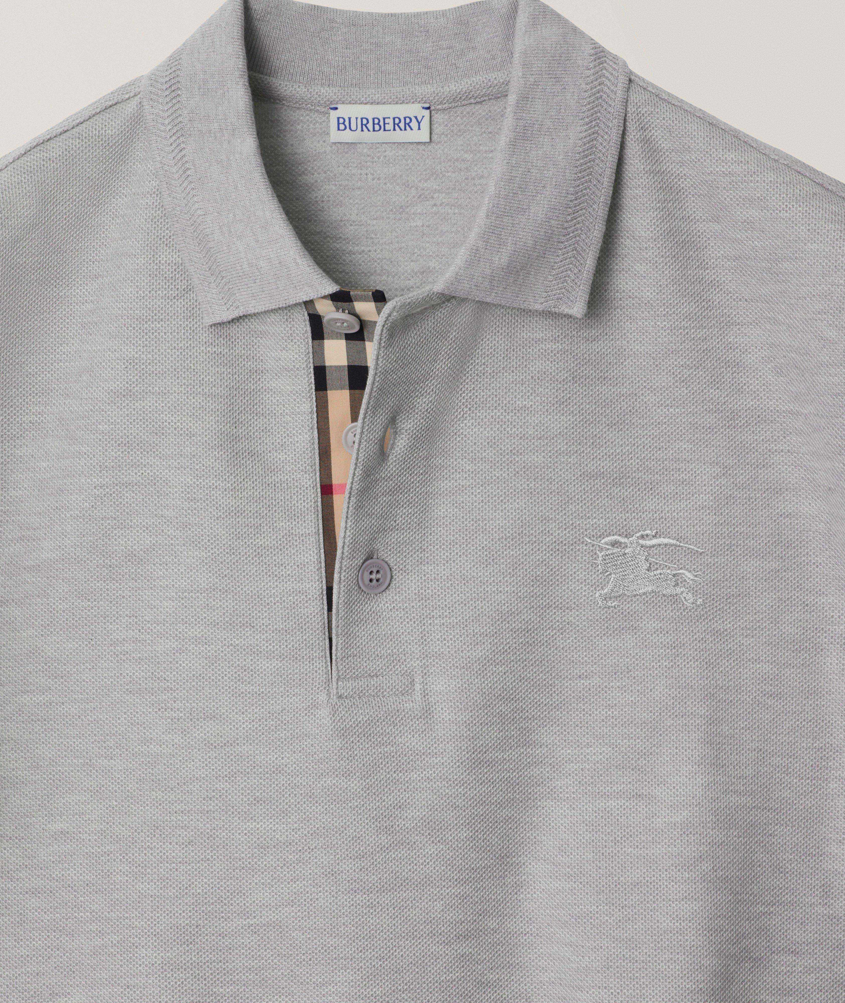 Checked Placket Cotton Polo  image 1