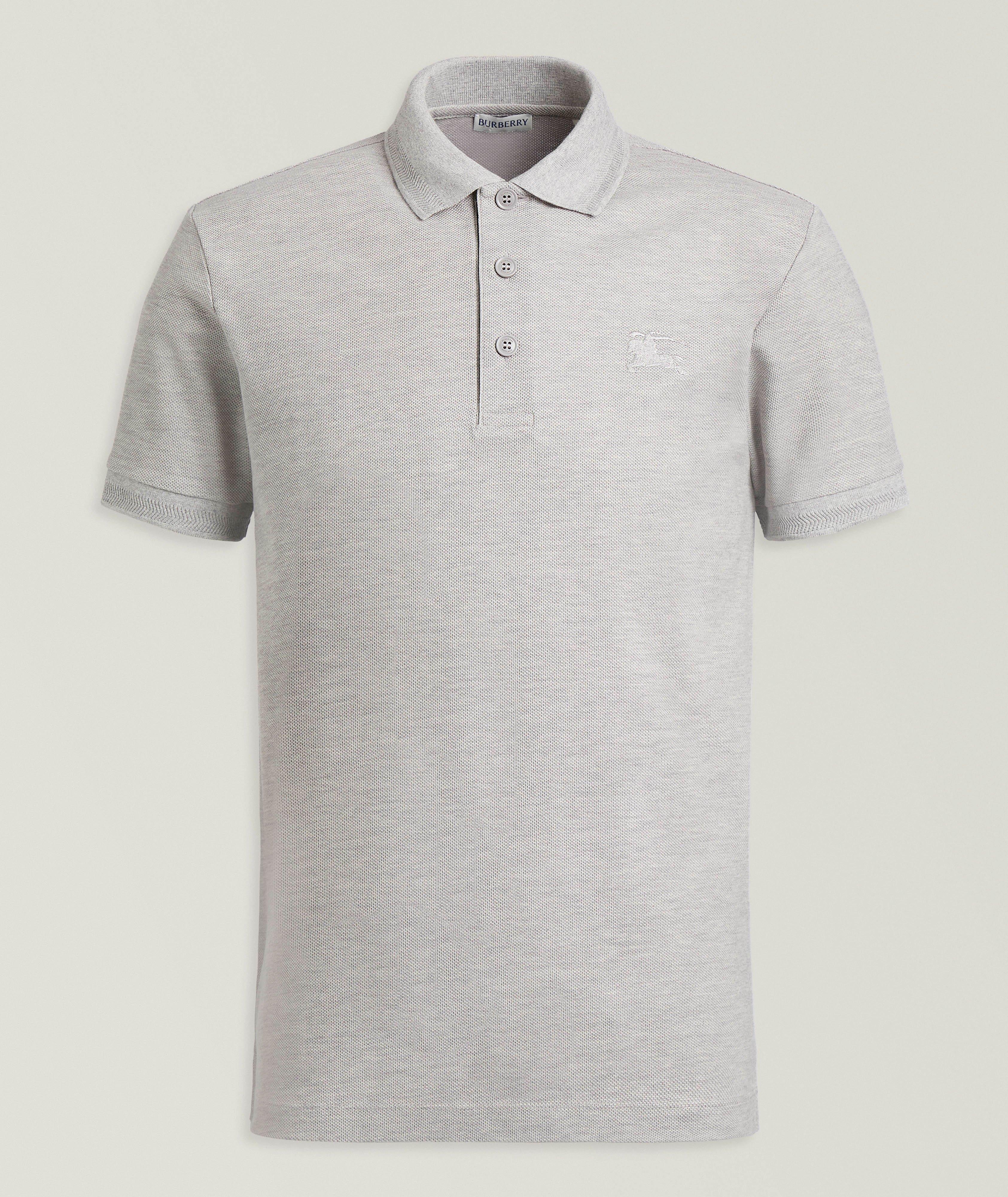 Checked Placket Cotton Polo  image 0