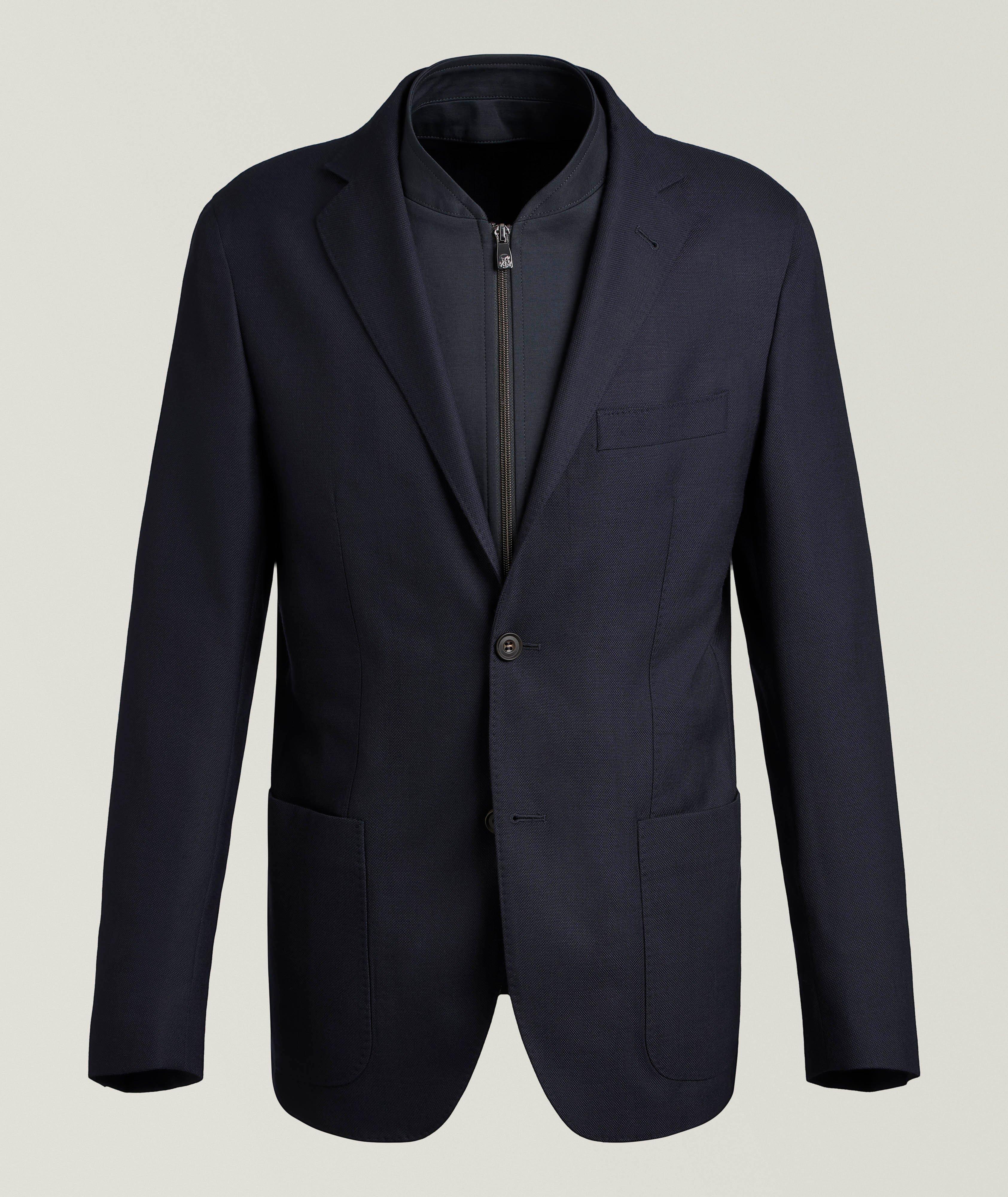Corneliani Prince of Wales Bib Sport Jacket | Sport Jackets