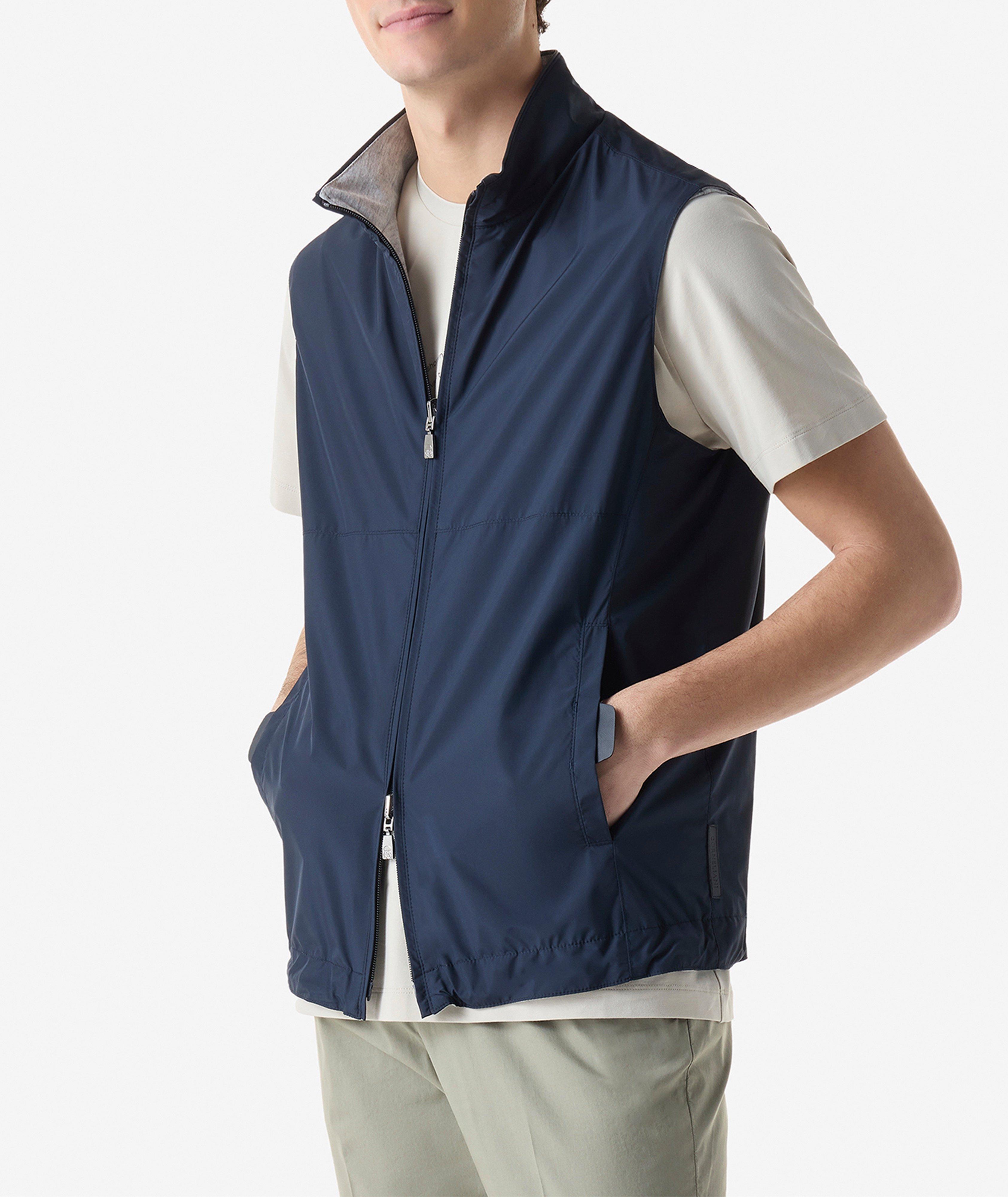 Reversible Cotton-Blend Vest image 1