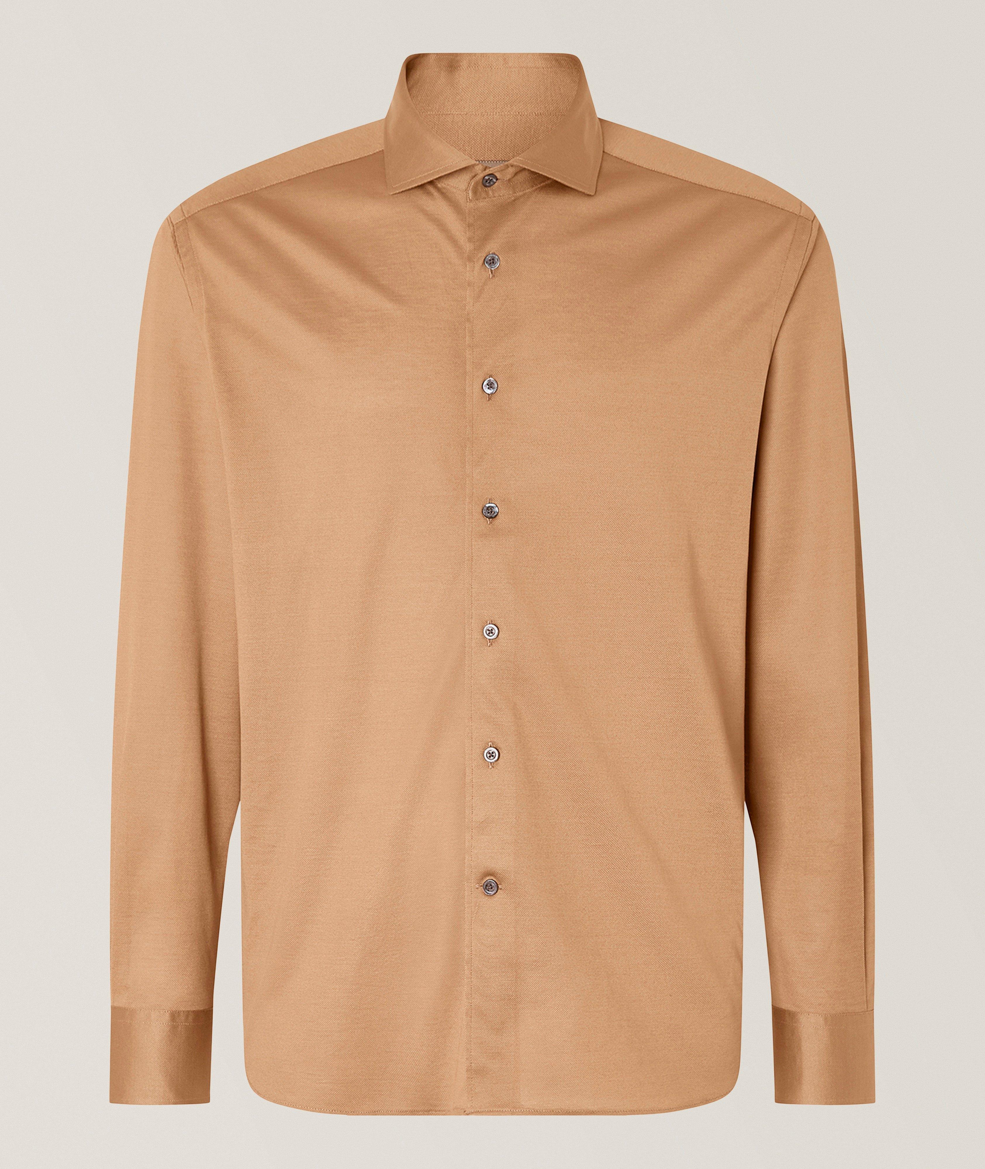 Corneliani Cotton Piqué Jersey Shirt 