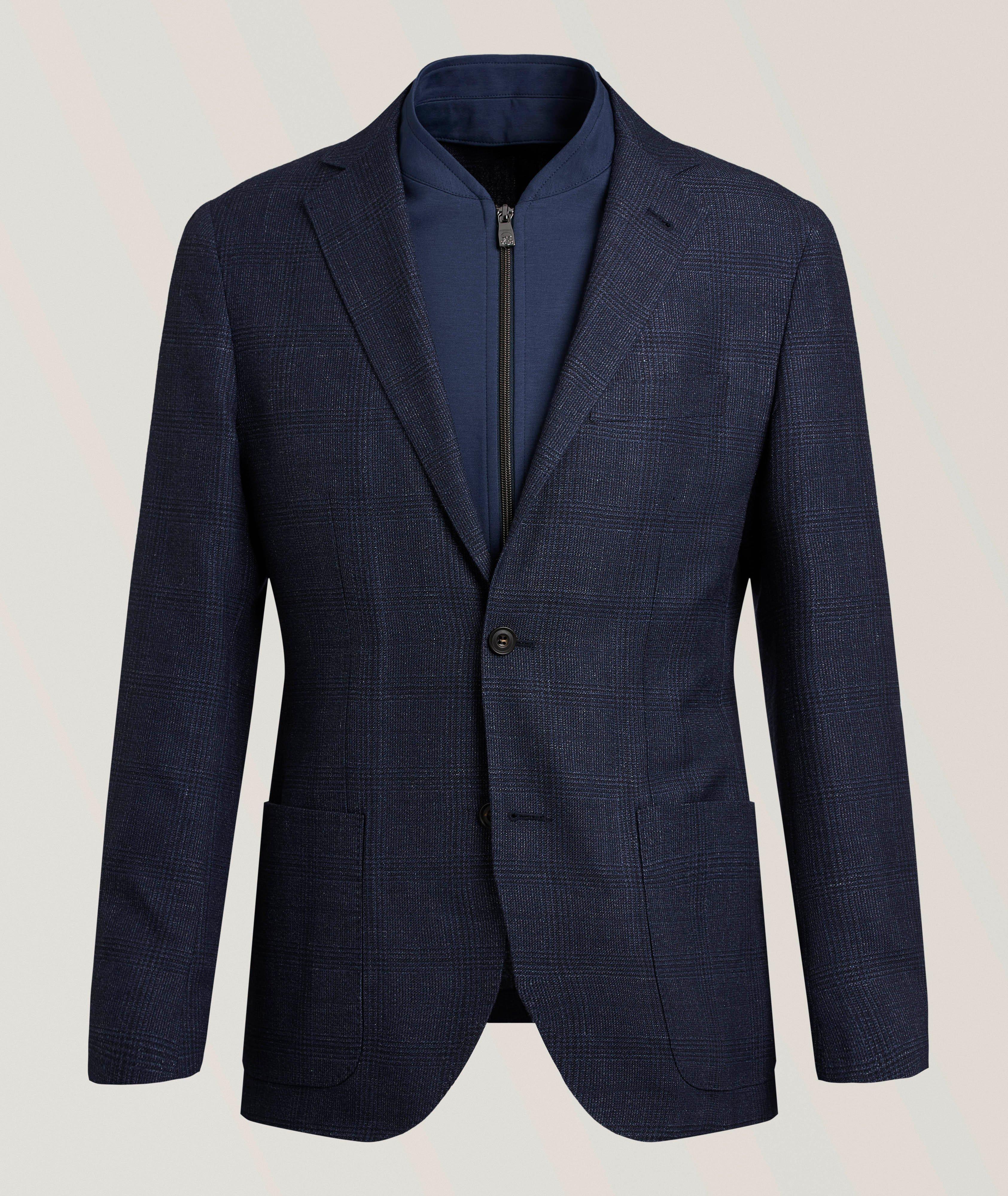 Corneliani Prince of Wales Bib Sport Jacket | Sport Jackets