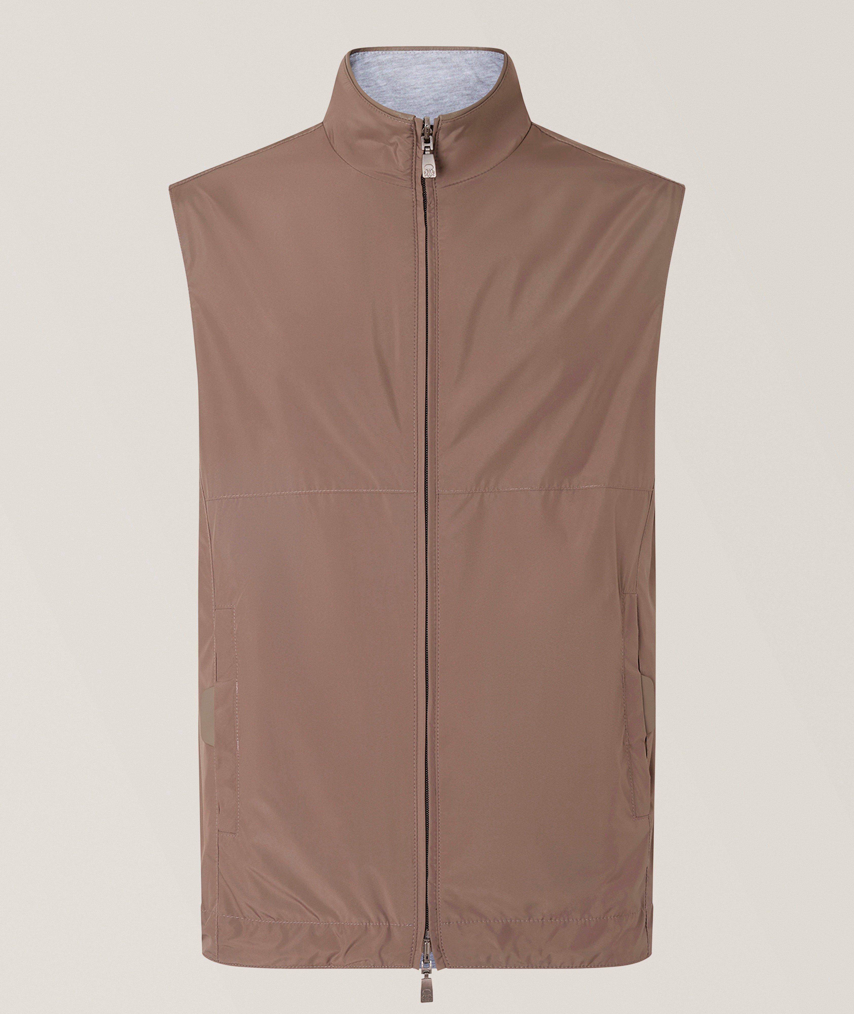 Corneliani Gilet coton-mélange réversible