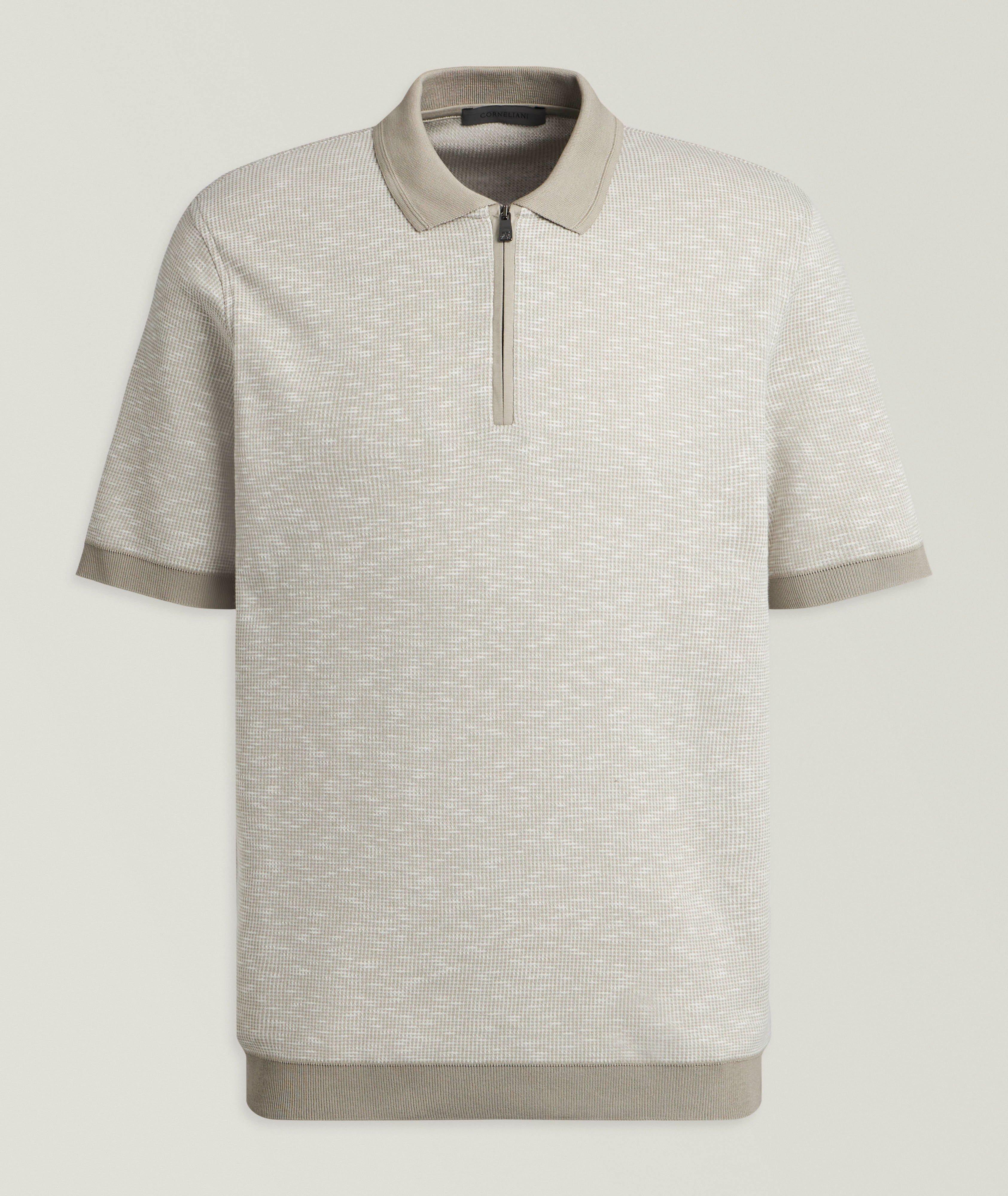 Corneliani Polo coton quart-zippé