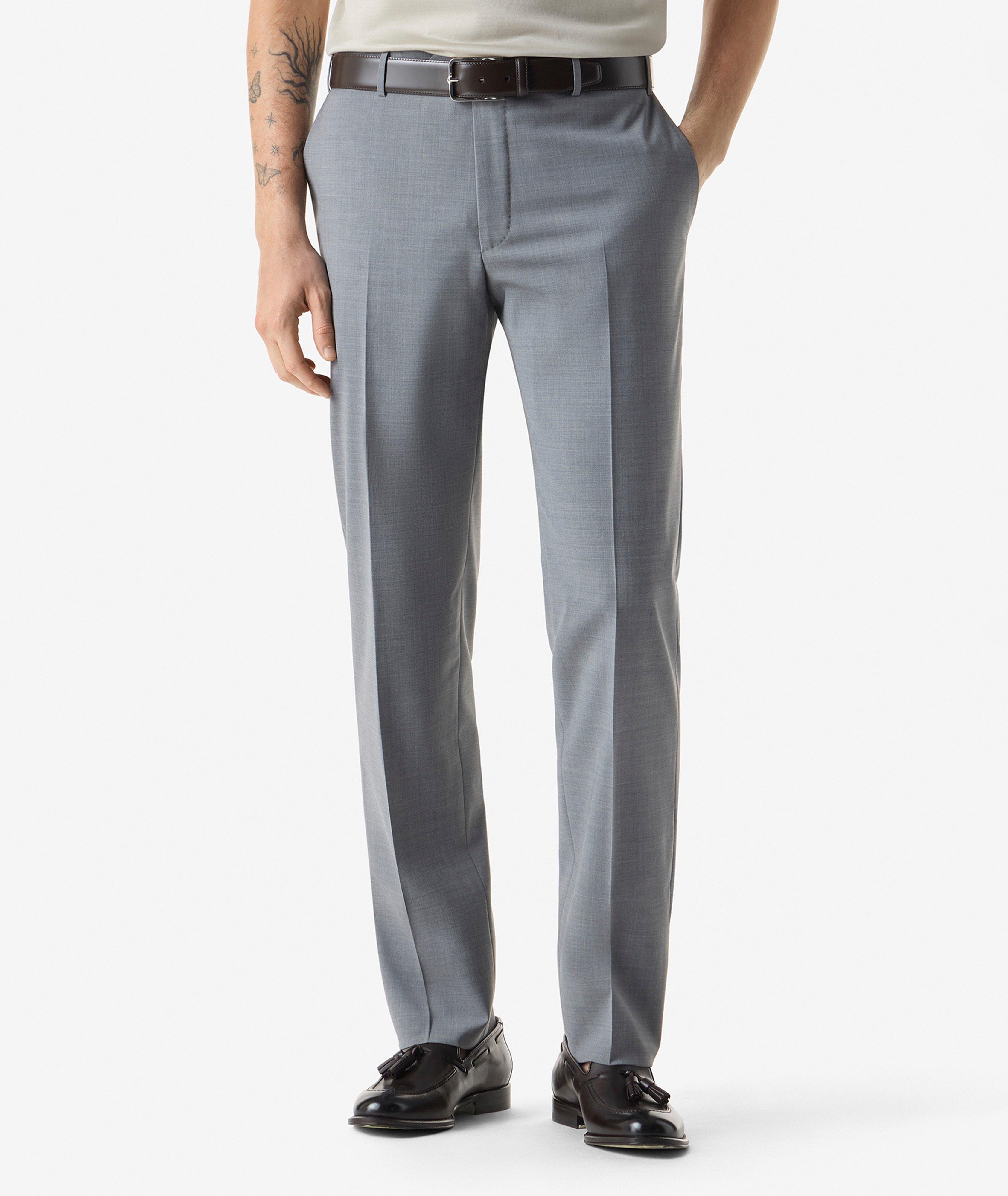 Stretch-Virgin Wool Pants  image 1
