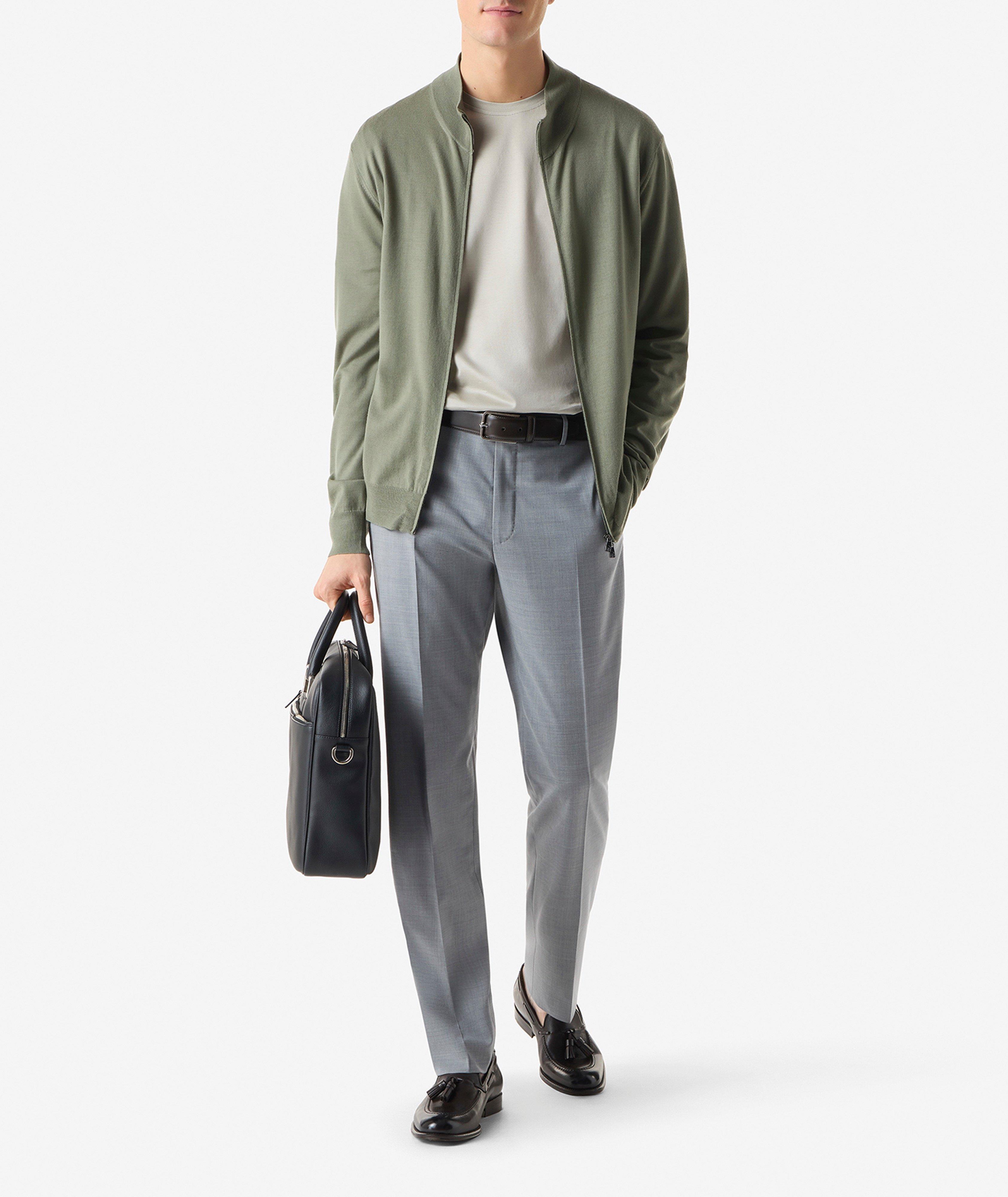 Stretch-Virgin Wool Pants  image 4