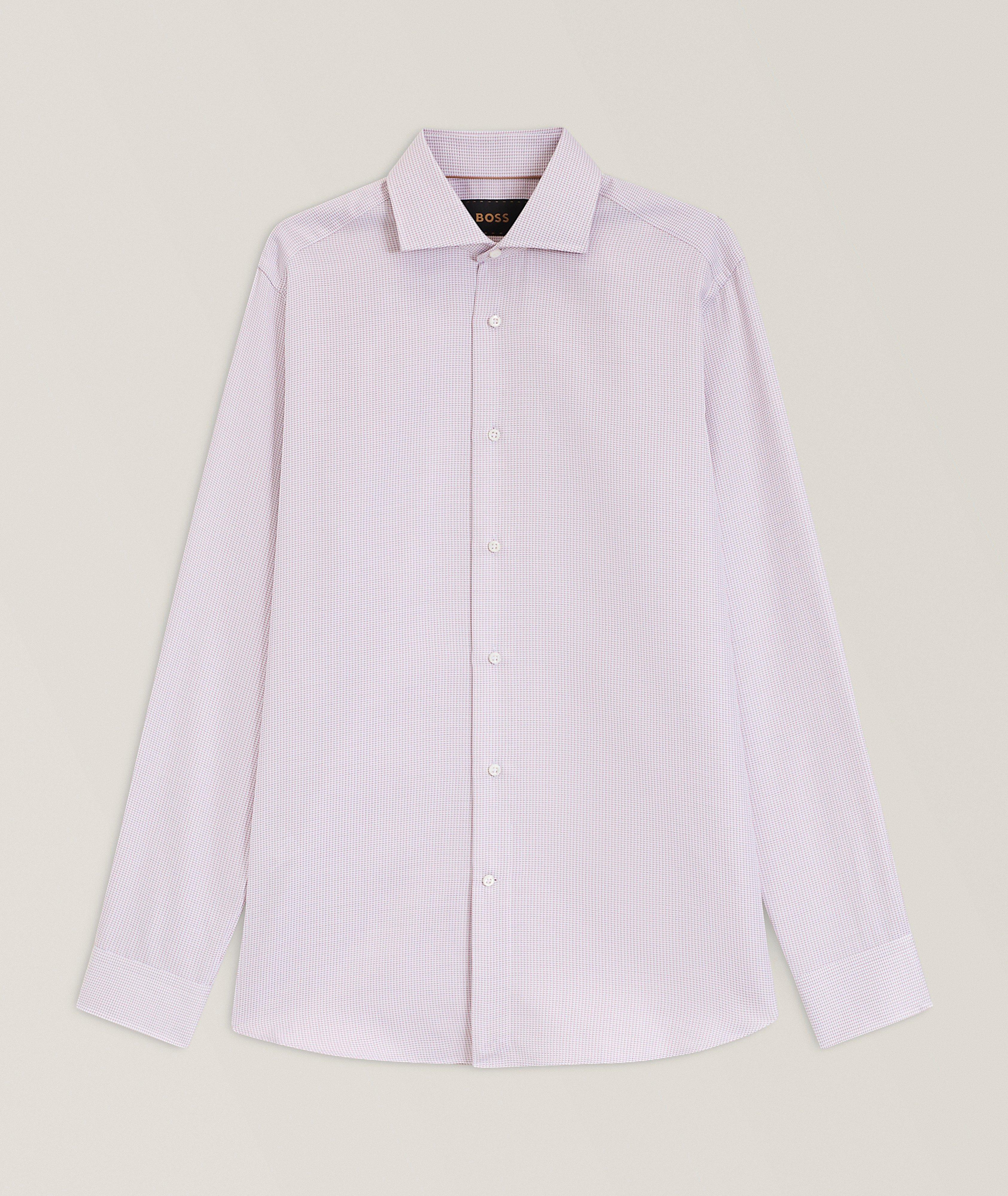 BOSS Chemise habillée finement rayée Josh coupe-standard