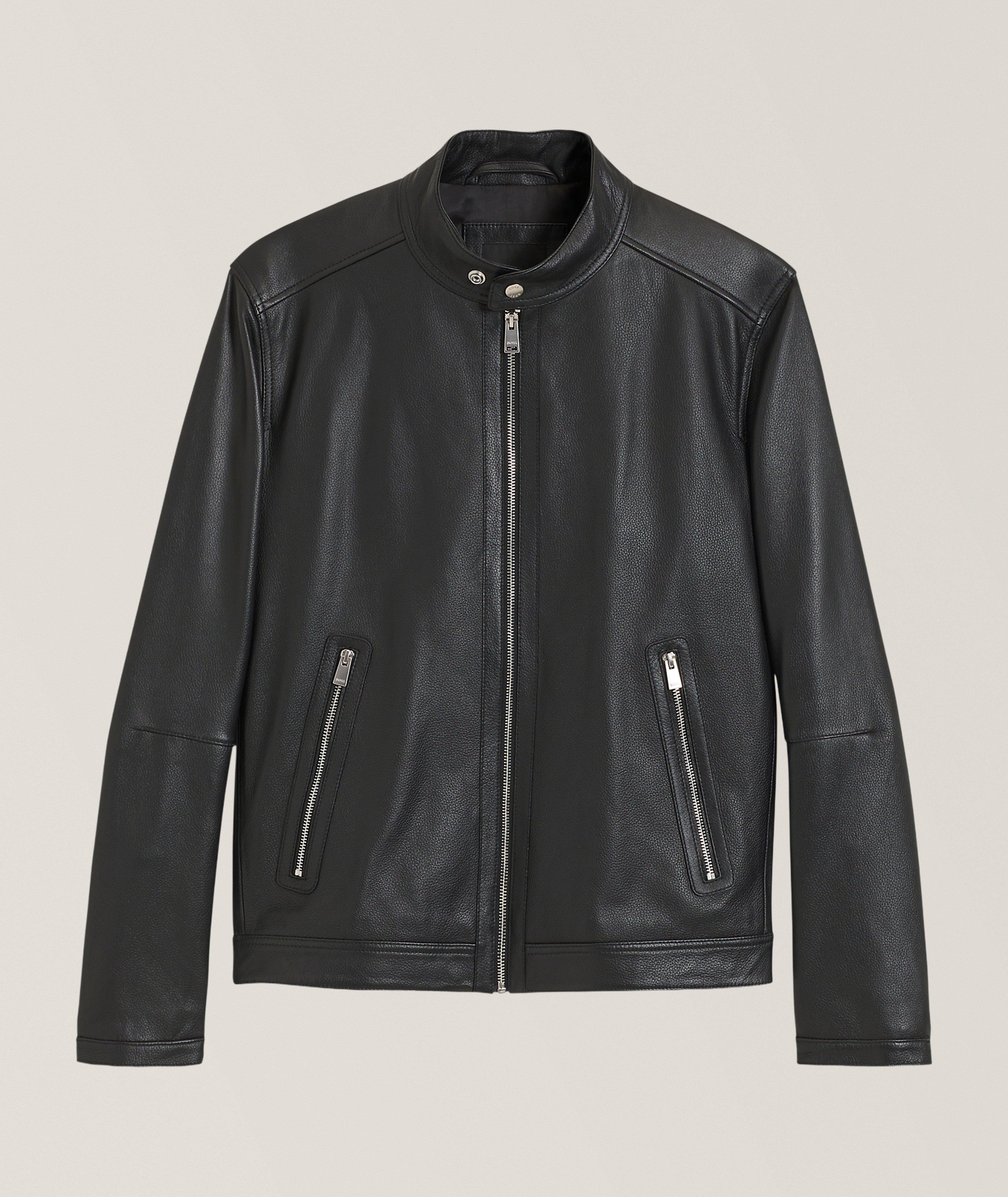 BOSS Veste cuir Mansell