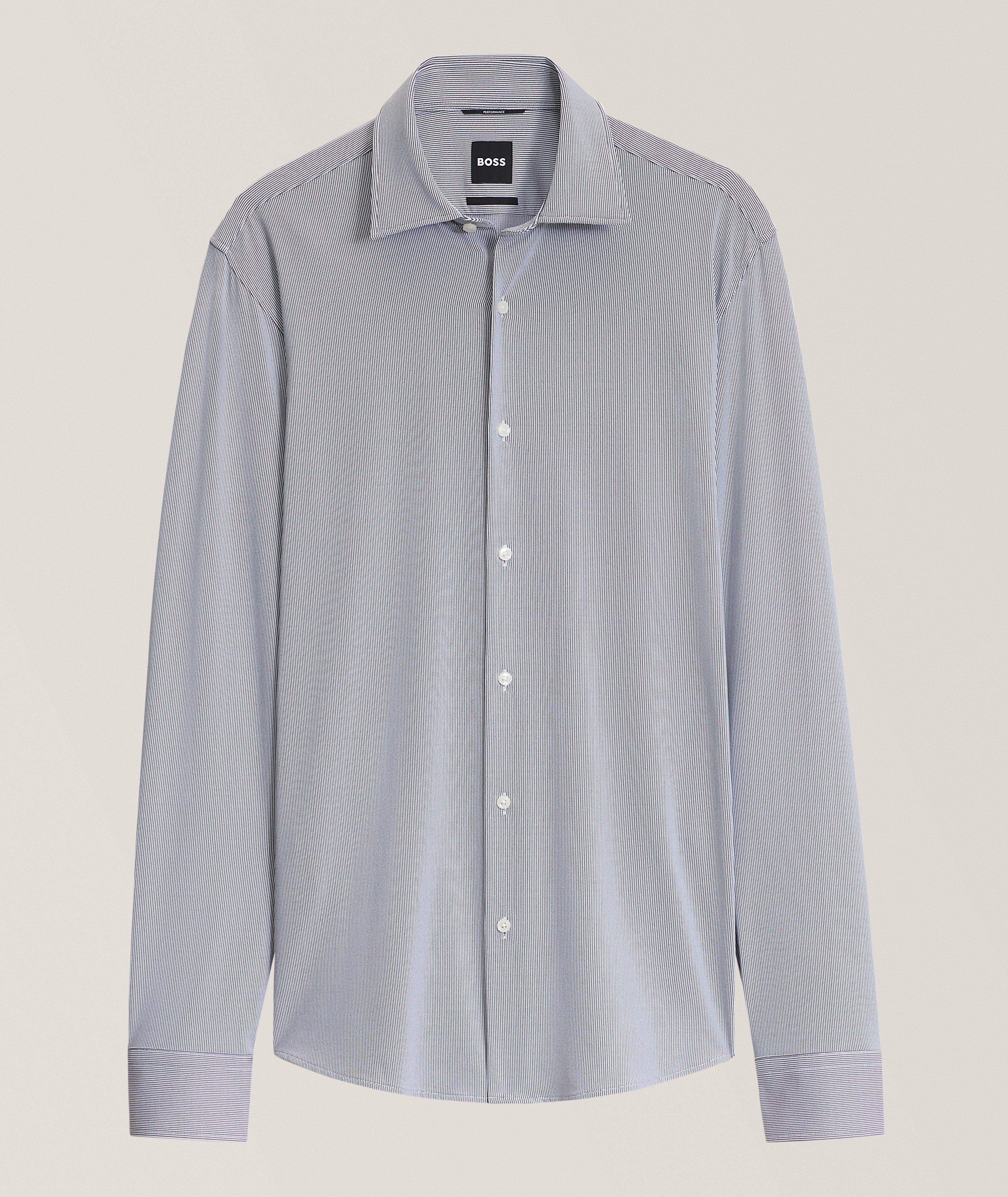 BOSS Regular-Fit Joe Stretch-Jersey Dress Shirt 