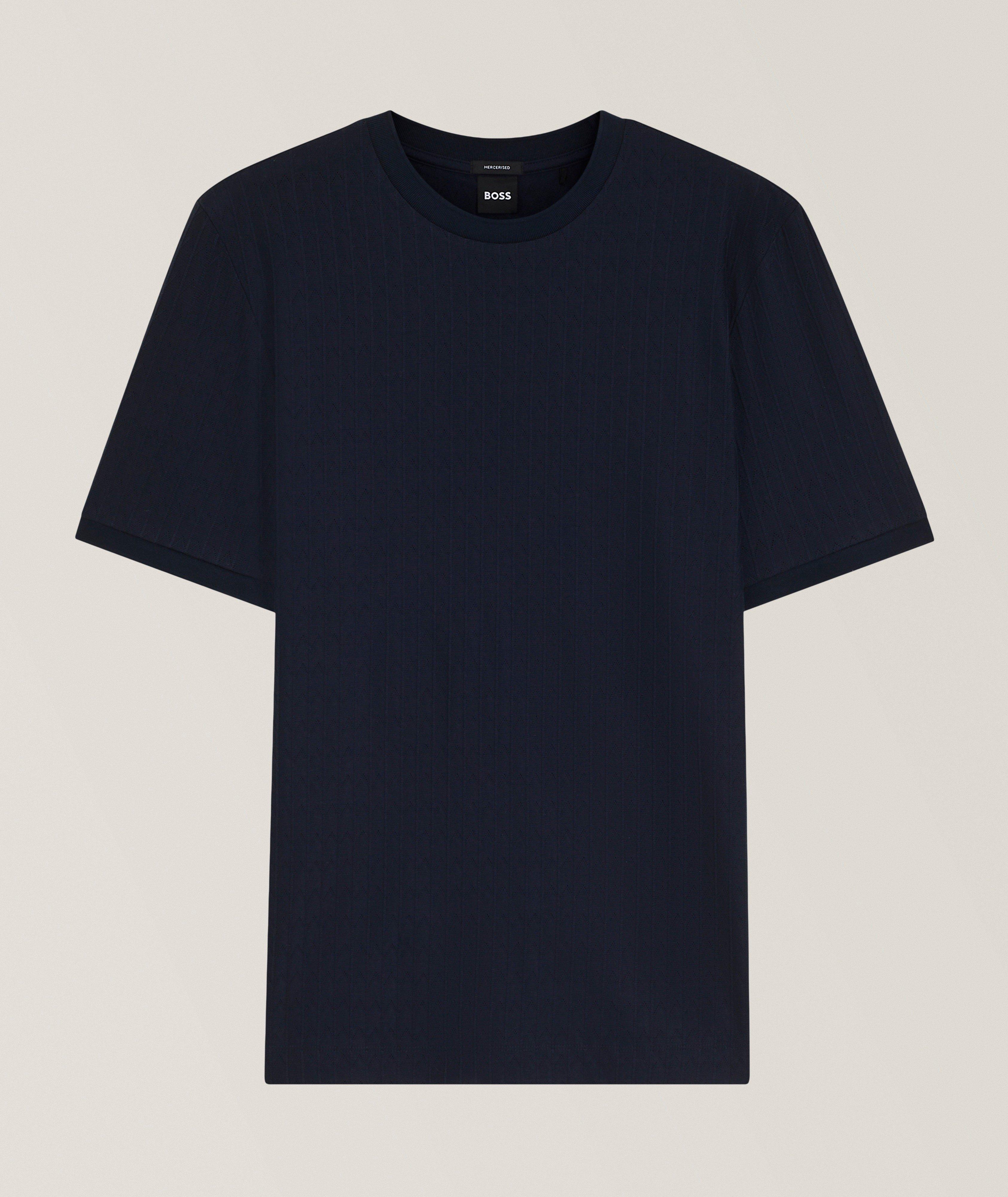 BOSS T-shirt coton jacquard géométrique Thompson
