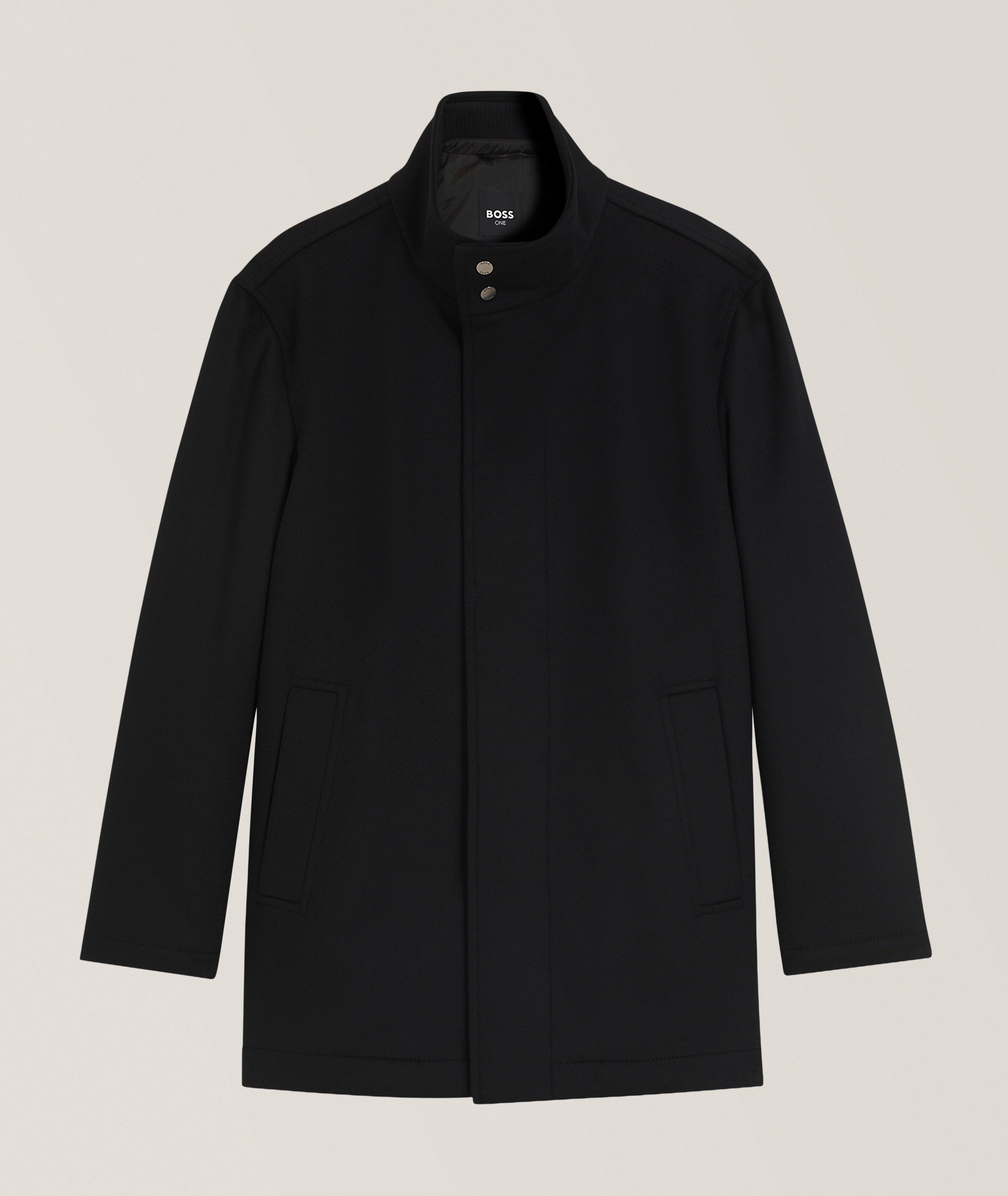 BOSS Coxtan Removable Bib Wool-Cashmere Coat