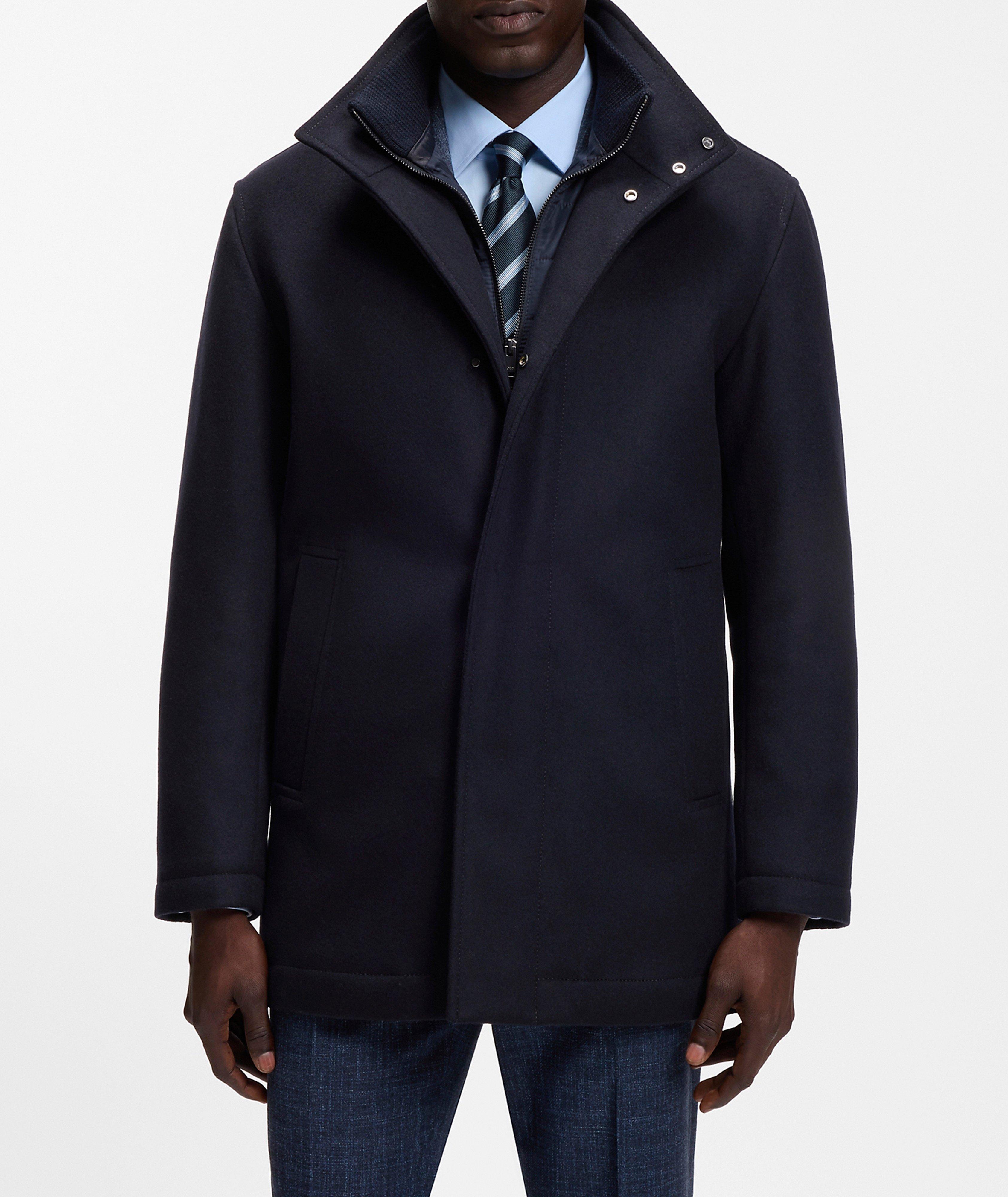 Coxtan Removable-Bib Wool-Cashmere Coat image 1