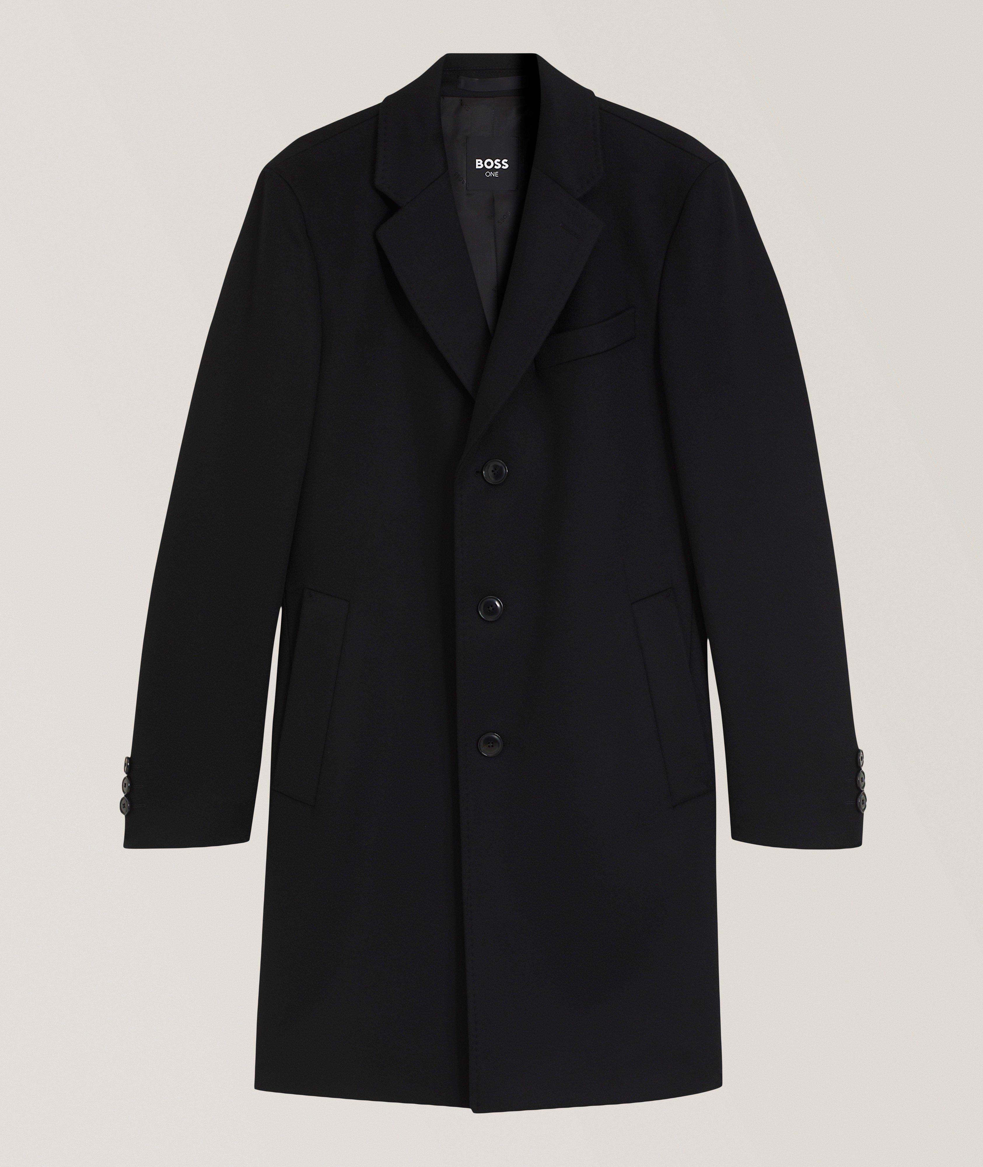 BOSS Slim-Fit Hyde Wool-Cashmere Coat 