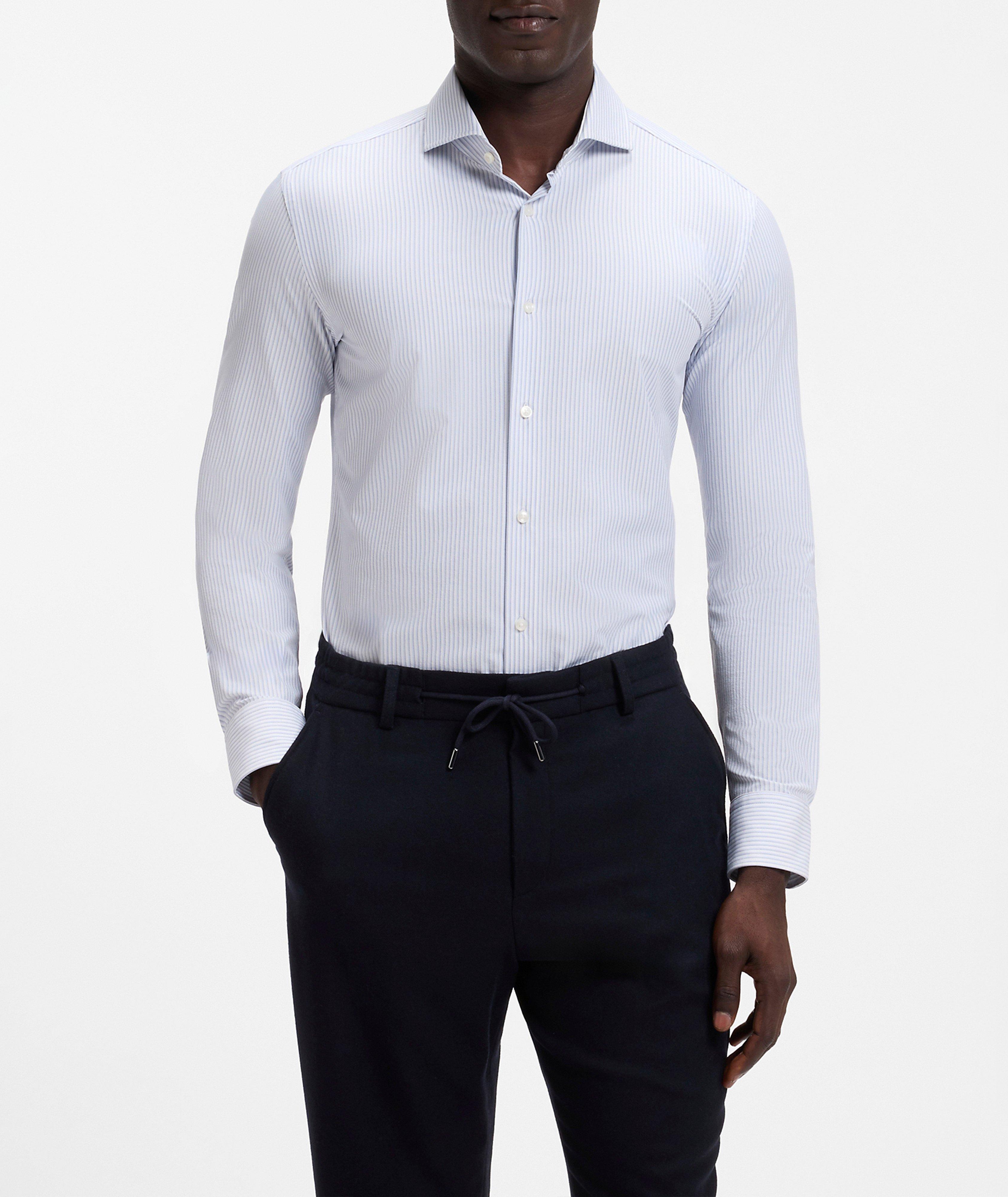 Chemise habillée rayée Hank coupe-ajustée image 1