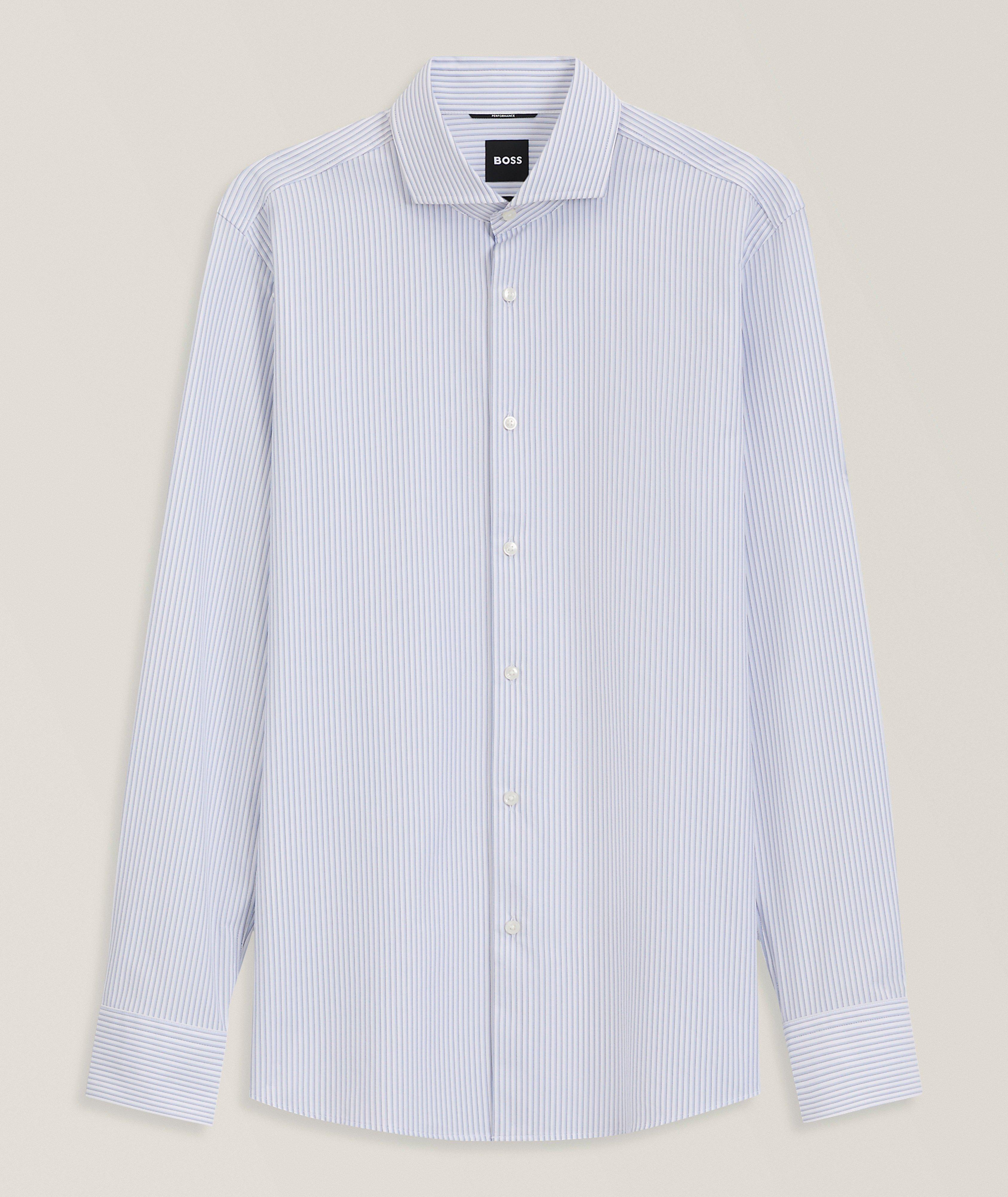 Chemise habillée rayée Hank coupe-ajustée image 0